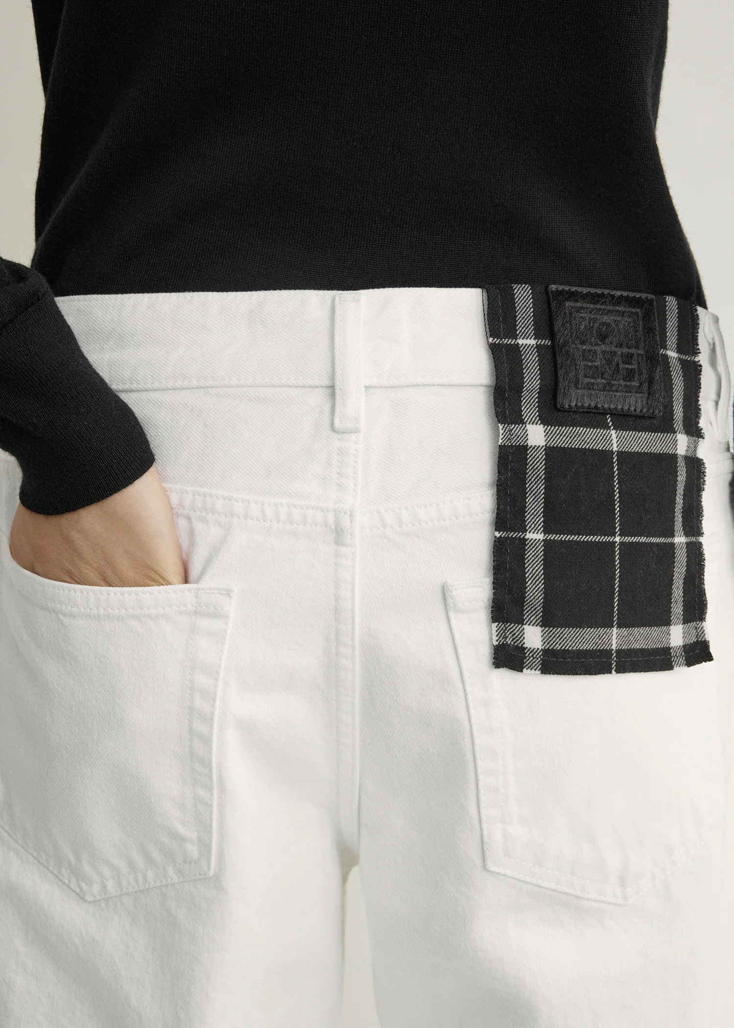 Low straight denim white - Image 4