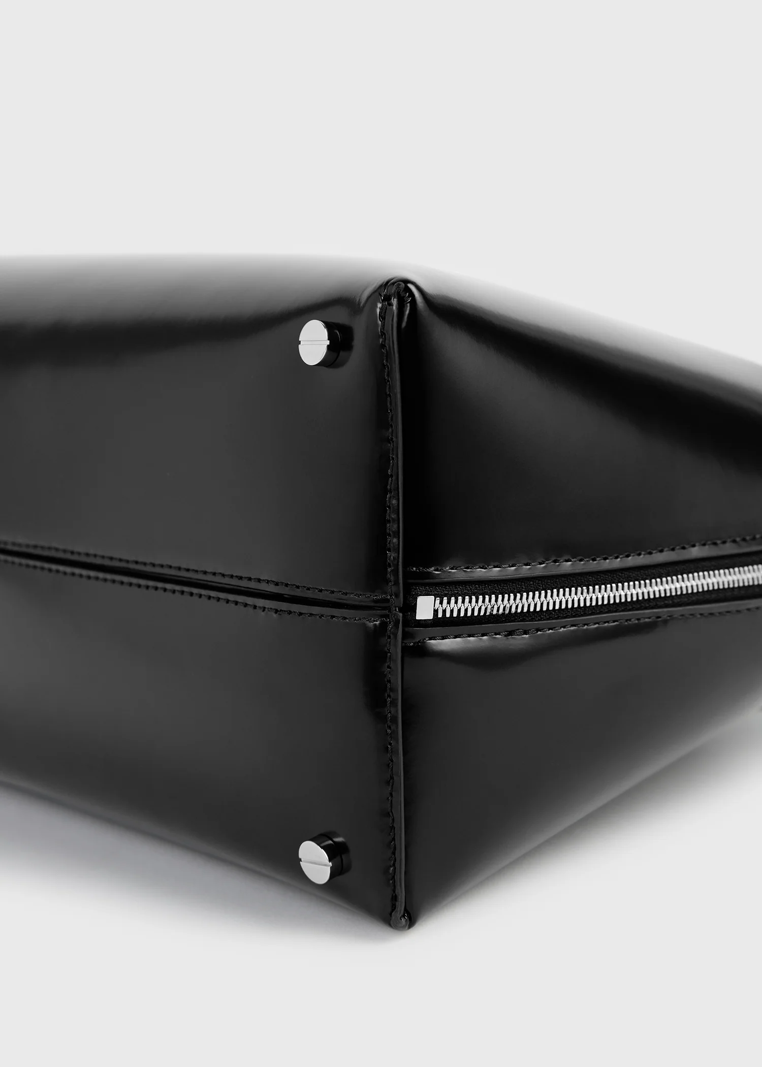 Medium box-leather day tote black - Image 7