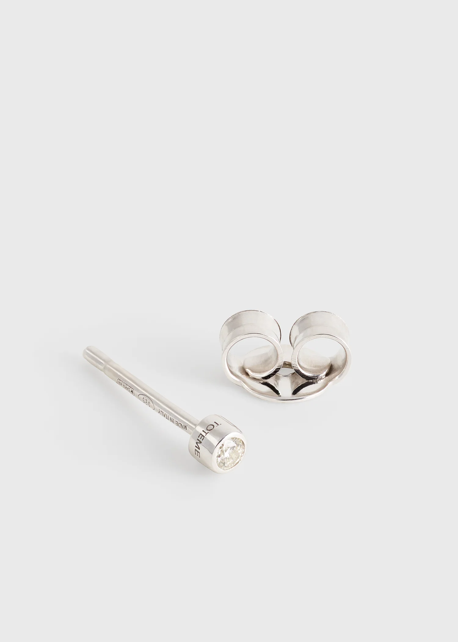 Mini diamond studs silver/white - Image 5