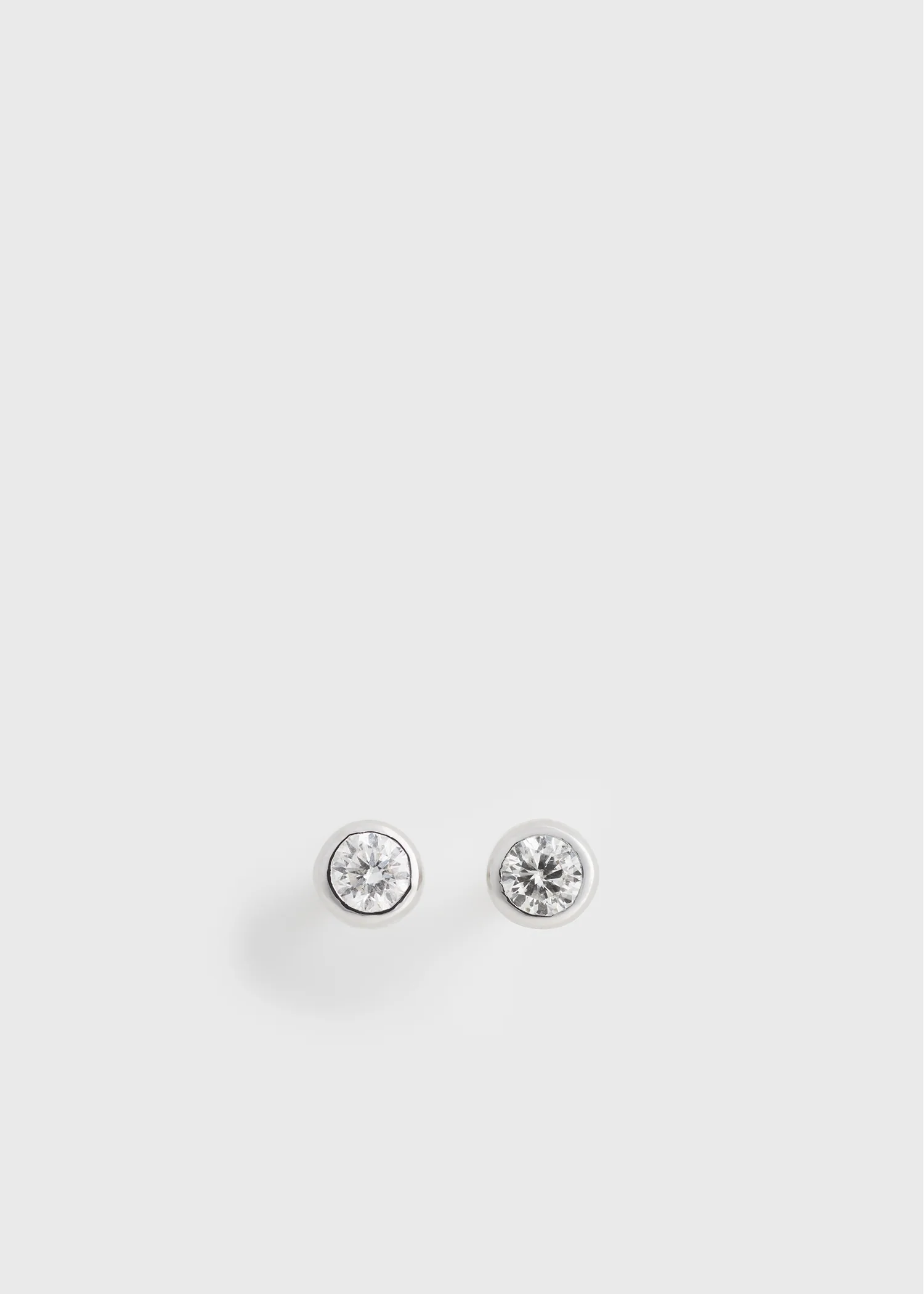 Mini diamond studs silver/white - Image 6