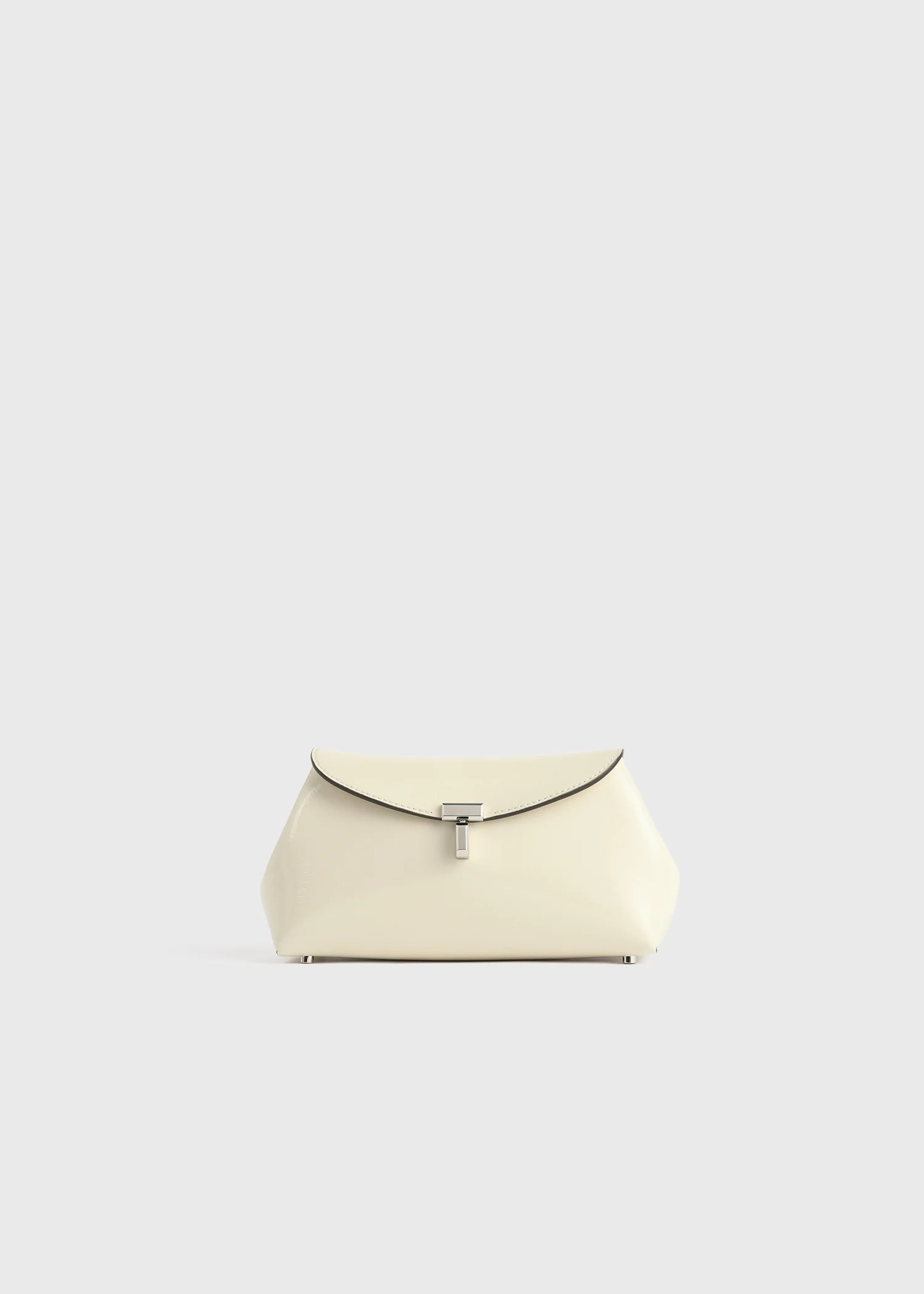 Mini T-lock naplack clutch milk - Image 9