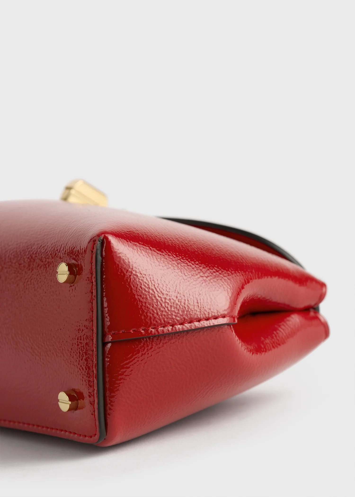 Mini T-lock naplack clutch red - Image 5