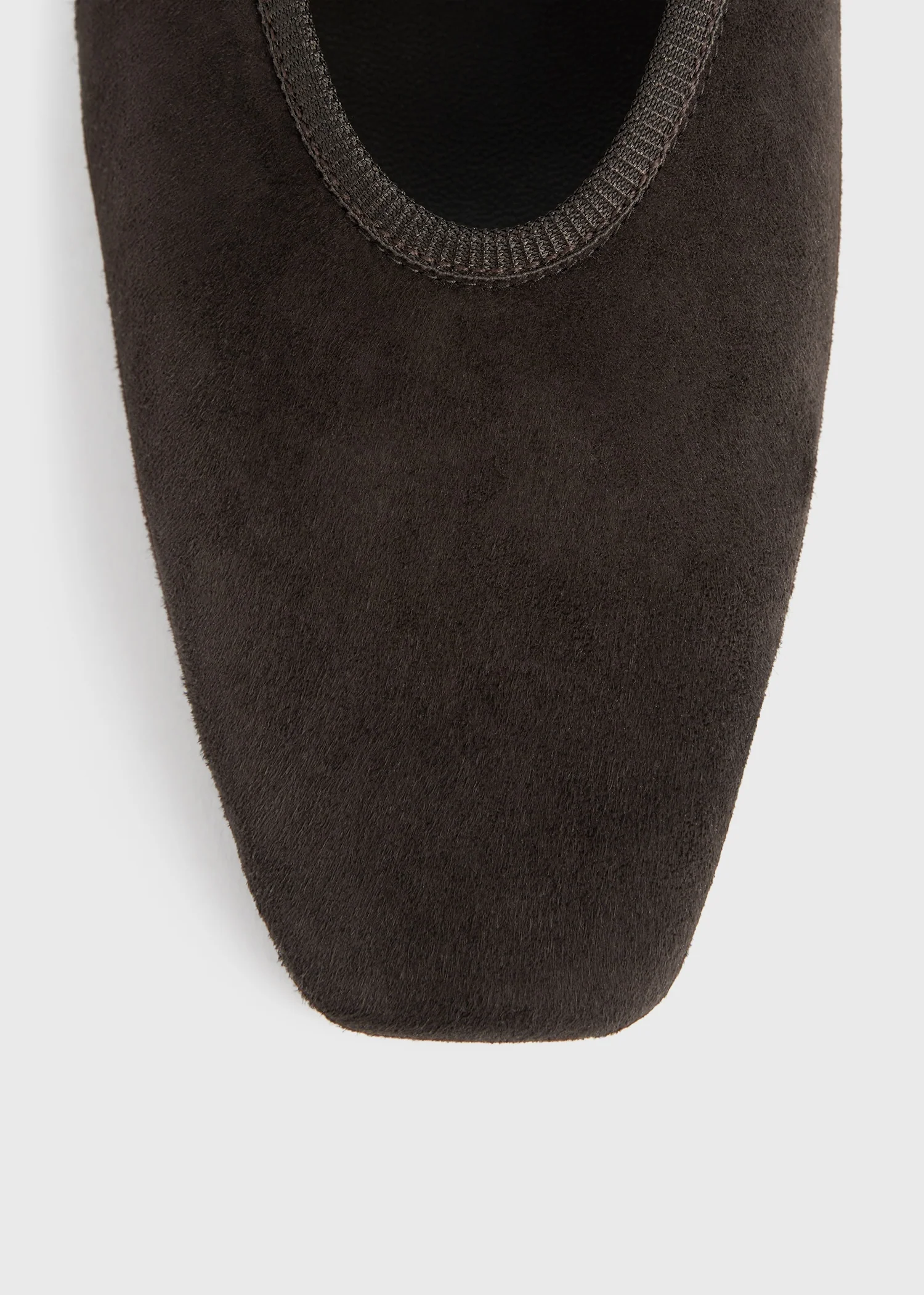 Minimalist suede ballerinas pepper - Image 6