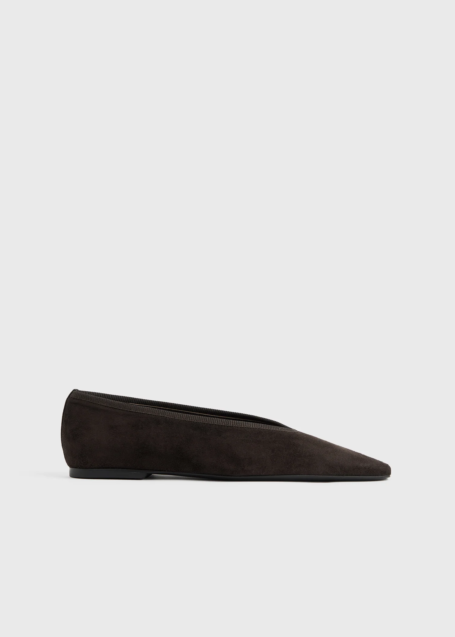 Minimalist suede ballerinas pepper - Image 8