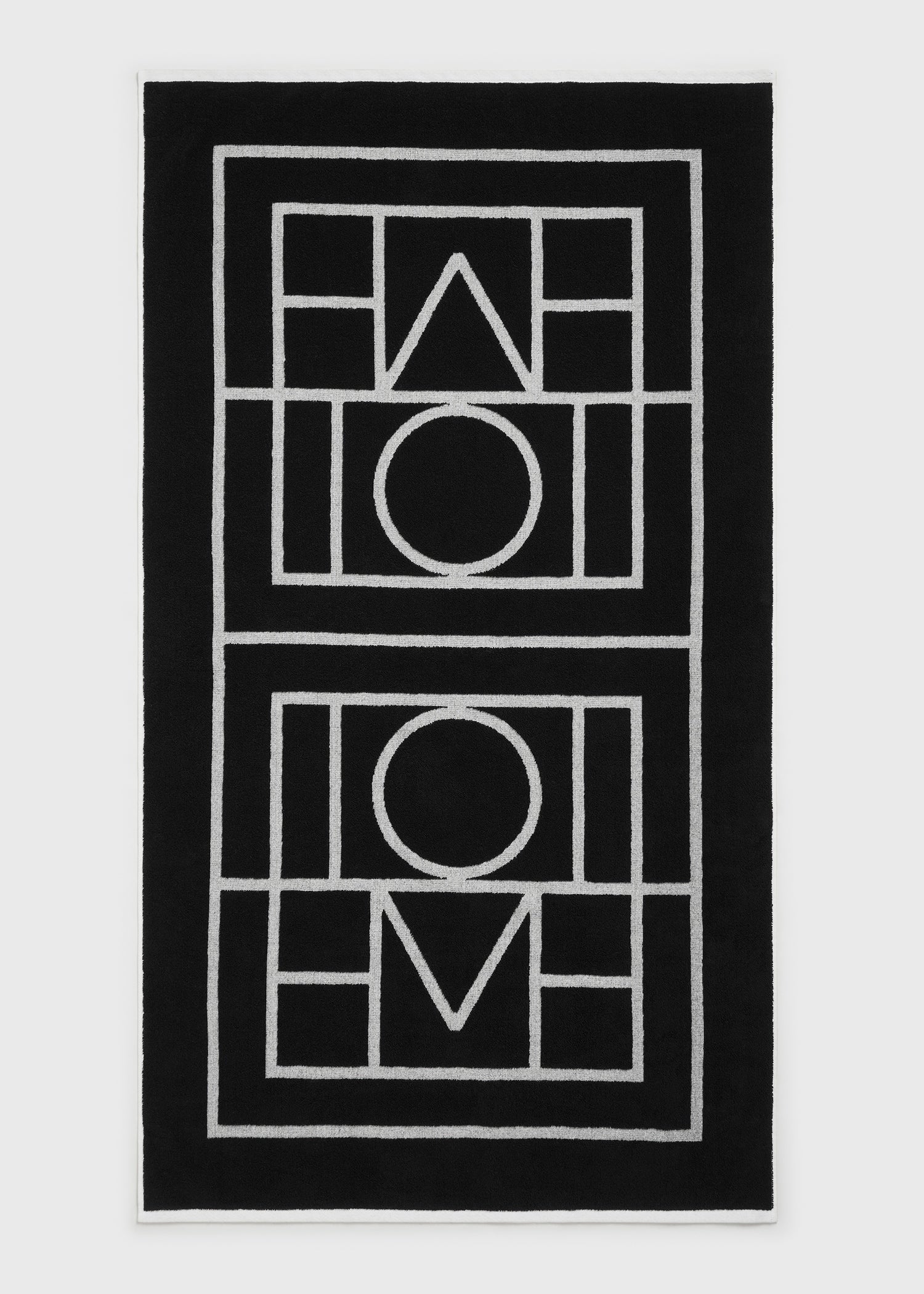 Monogram beach towel black/tofu - Image 3
