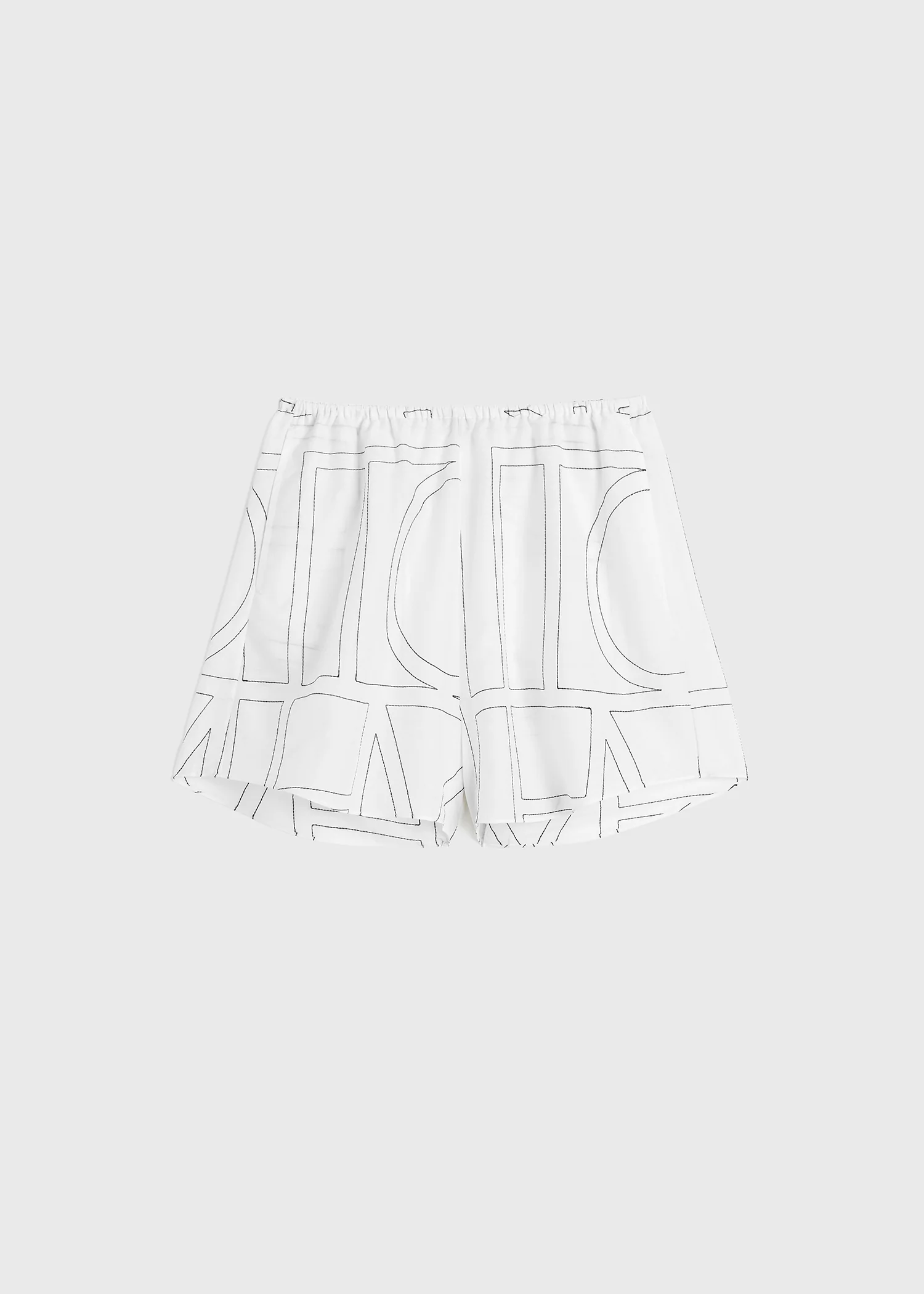Monogram cotton pj shorts white/black - Image 5
