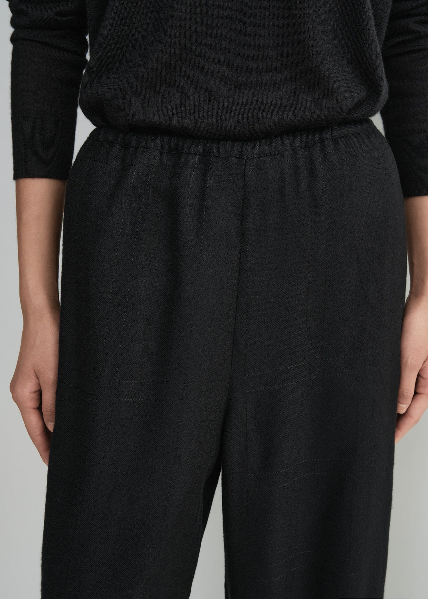 Monogram flannel pj bottoms black - Image 4