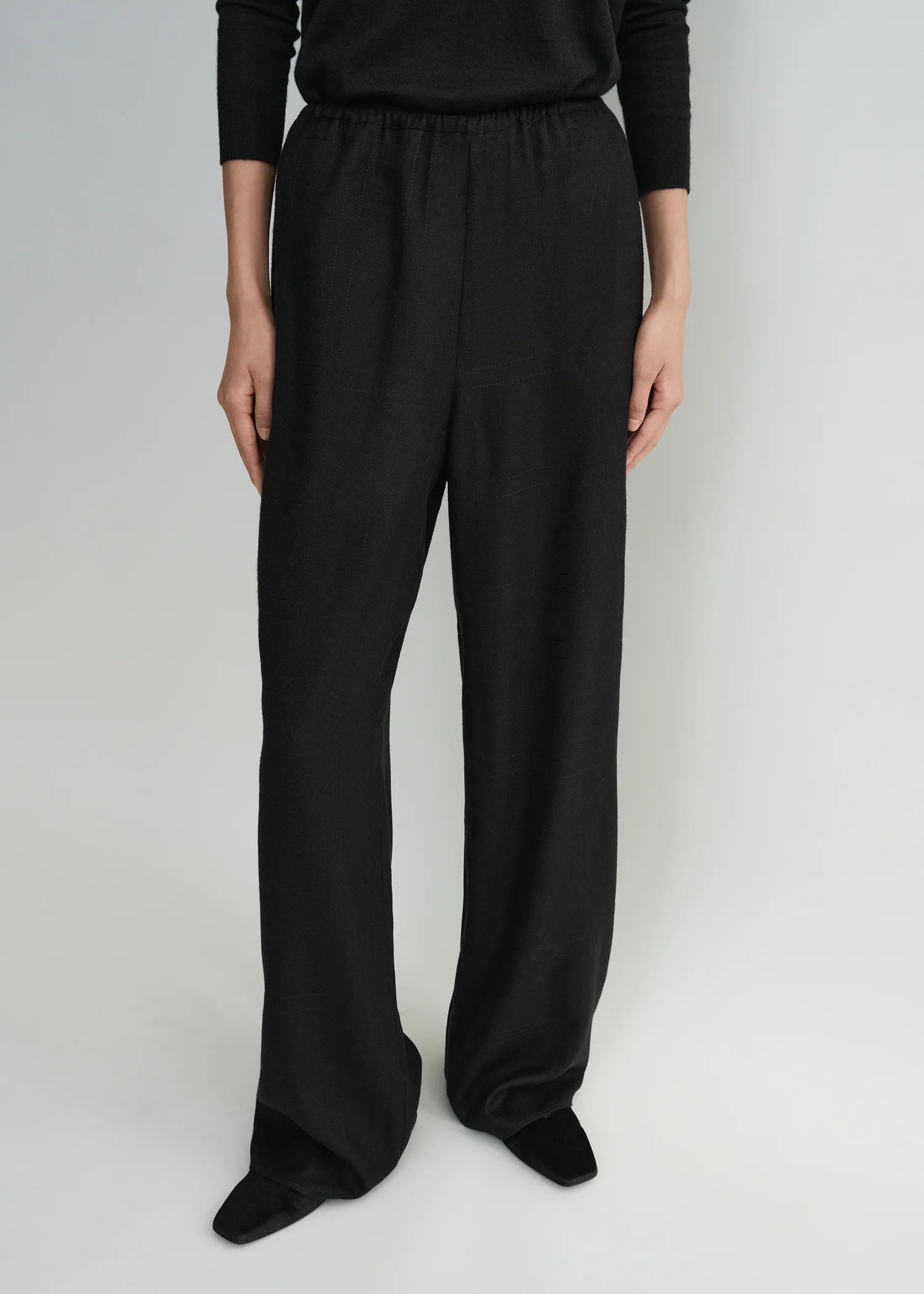 Monogram flannel pj bottoms black - Image 5