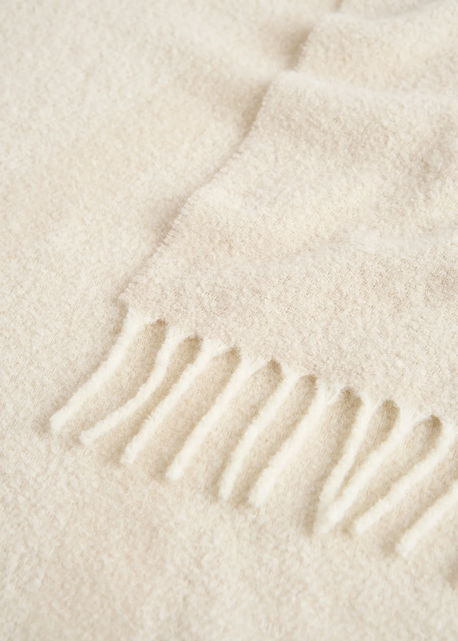 Monogram jacquard scarf ecru/white - Image 5