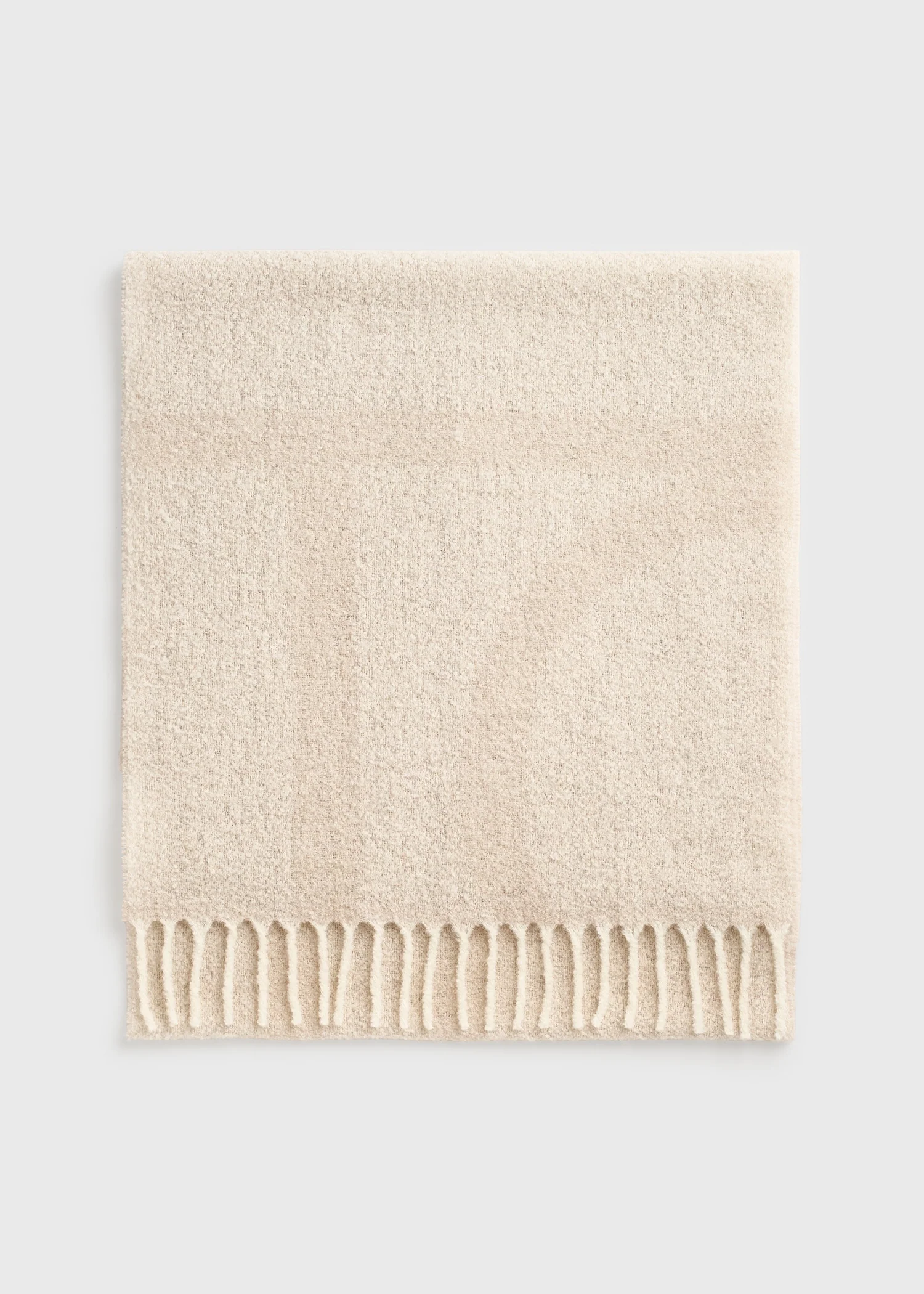 Monogram jacquard scarf ecru/white - Image 6