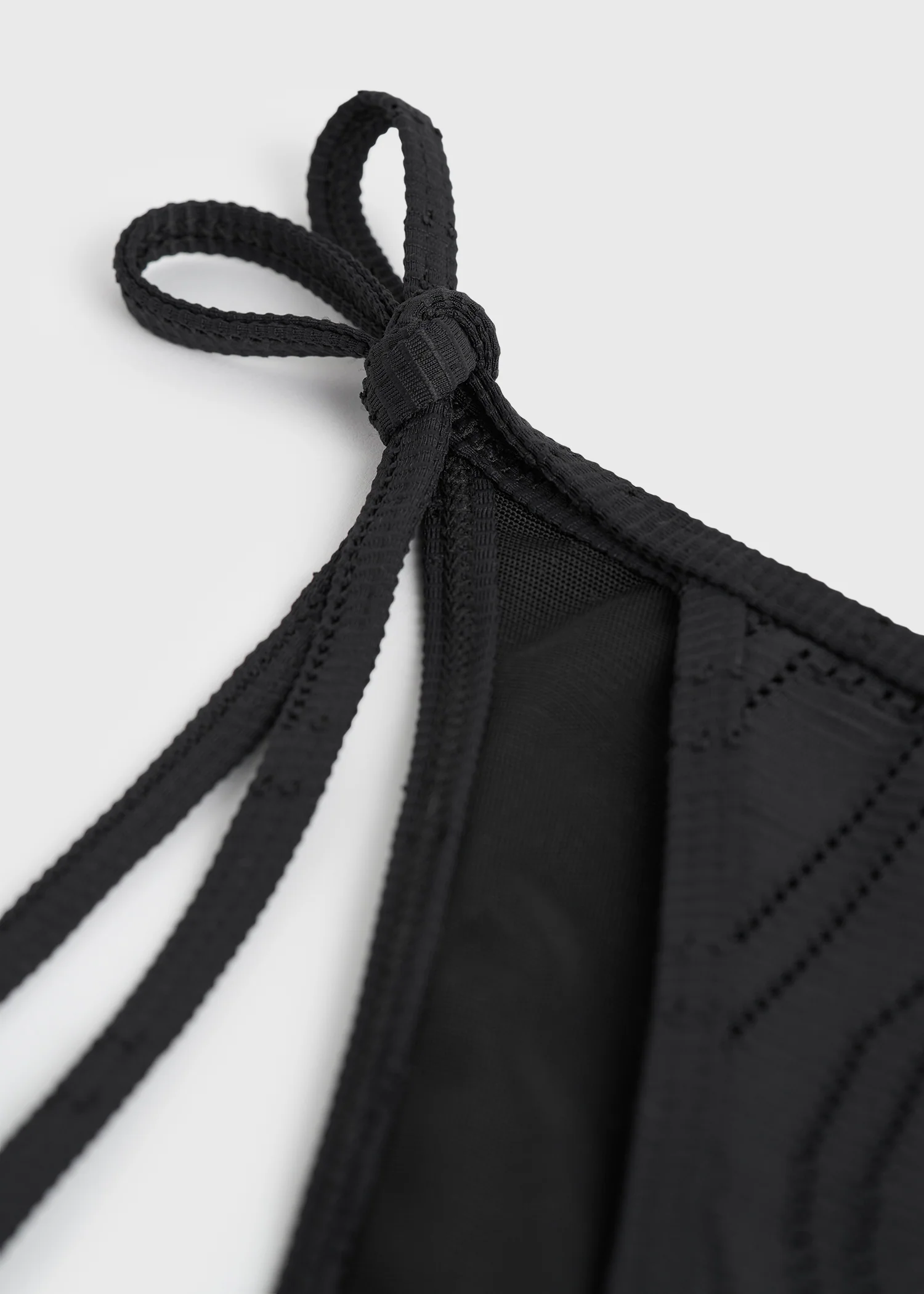 Monogram pointelle bikini bottoms black - Image 5