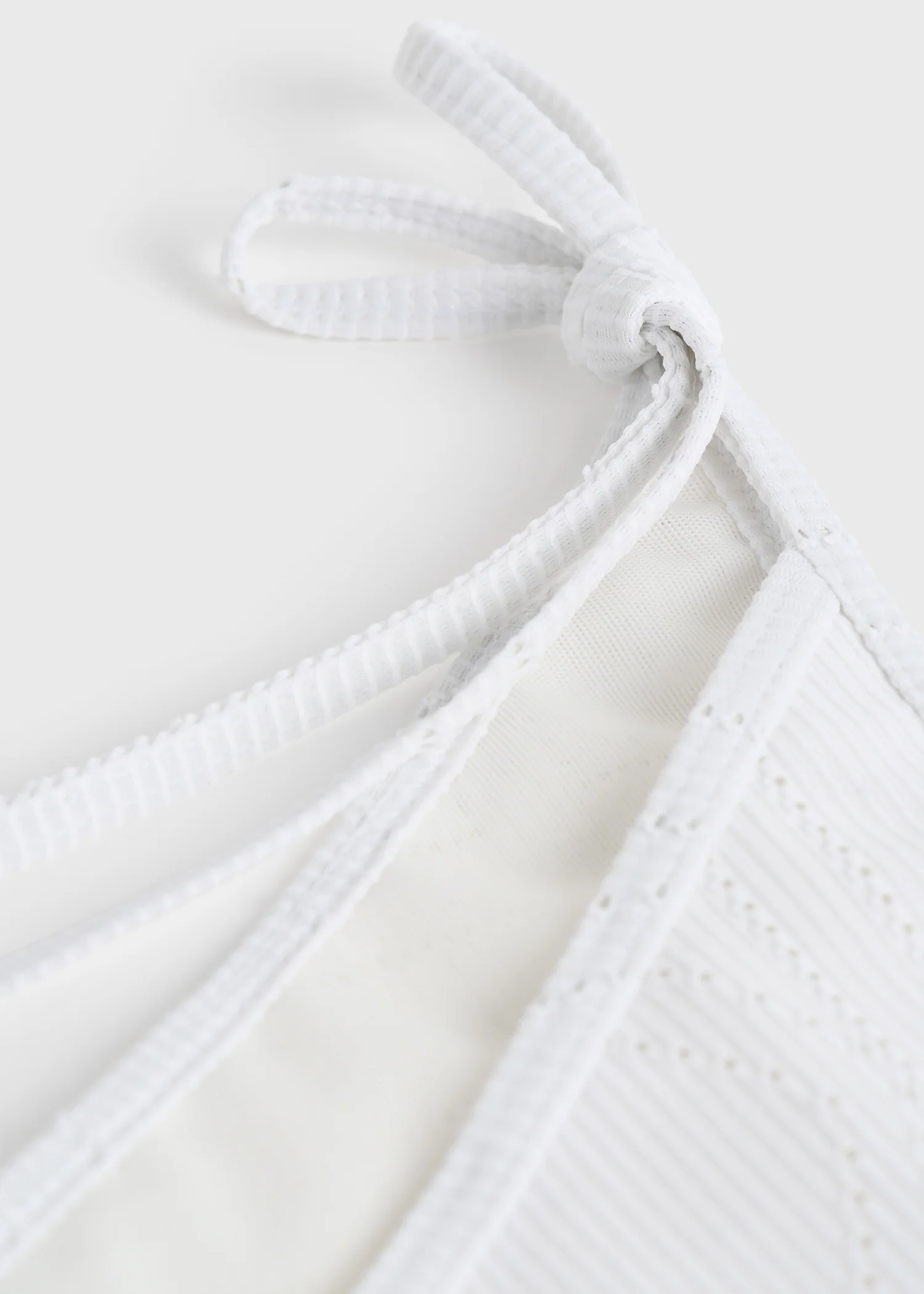 Monogram pointelle bikini bottoms white - Image 5