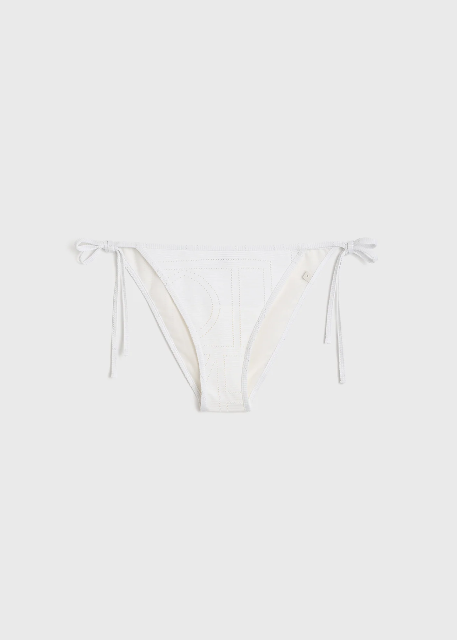 Monogram pointelle bikini bottoms white - Image 6