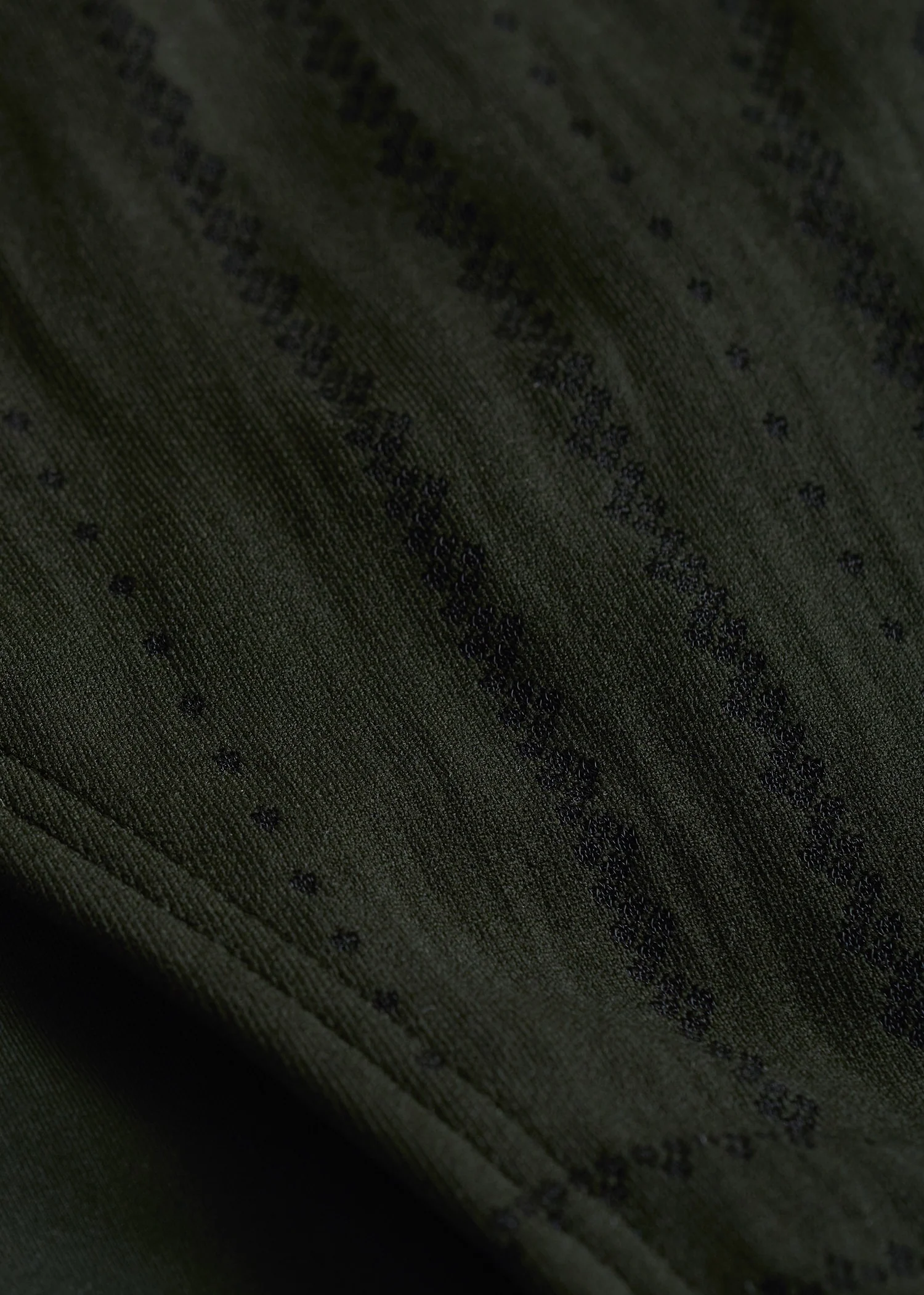 Monogram pointelle swimsuit dark green - Image 5