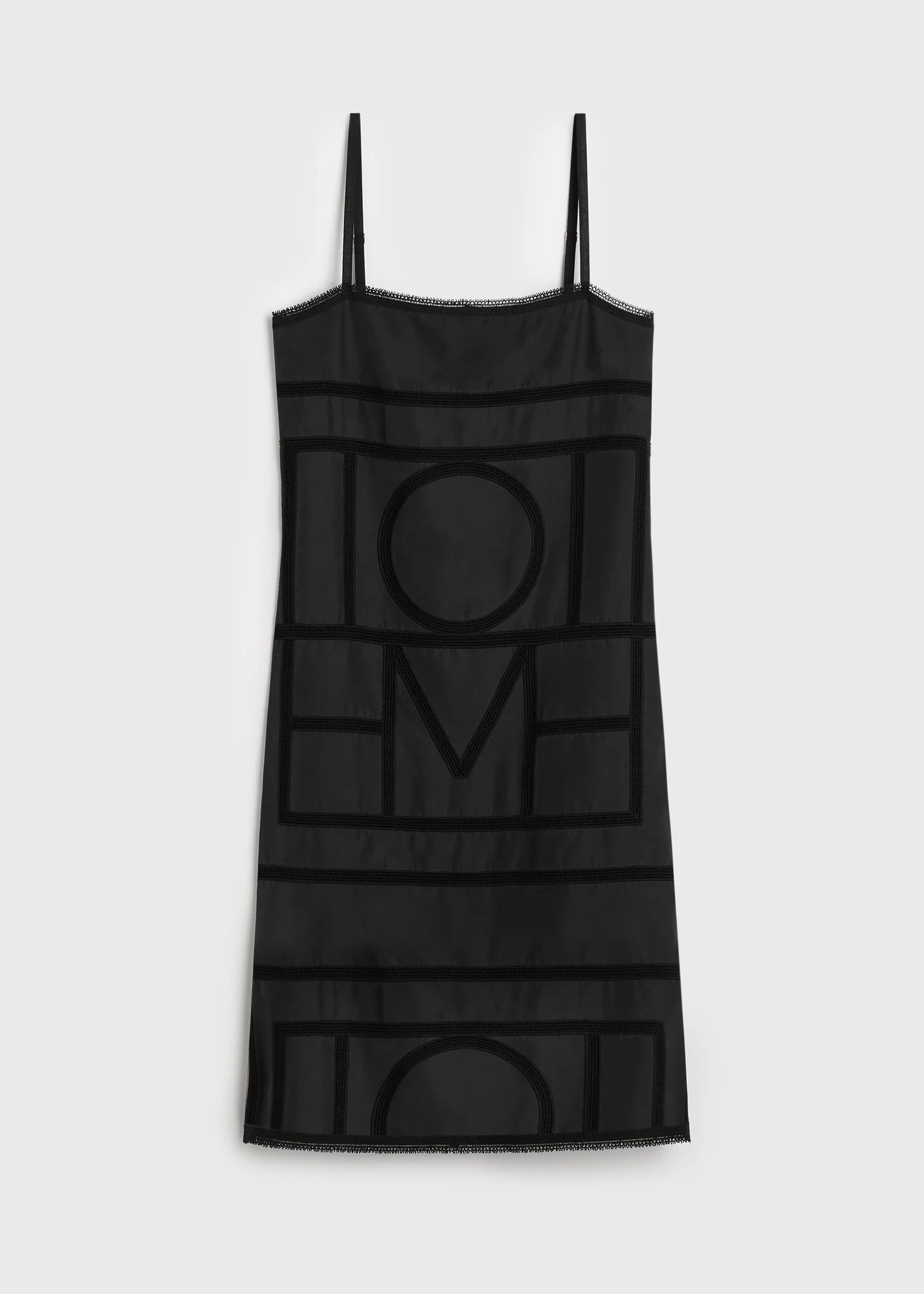 Monogram silk dress washed black - Image 5
