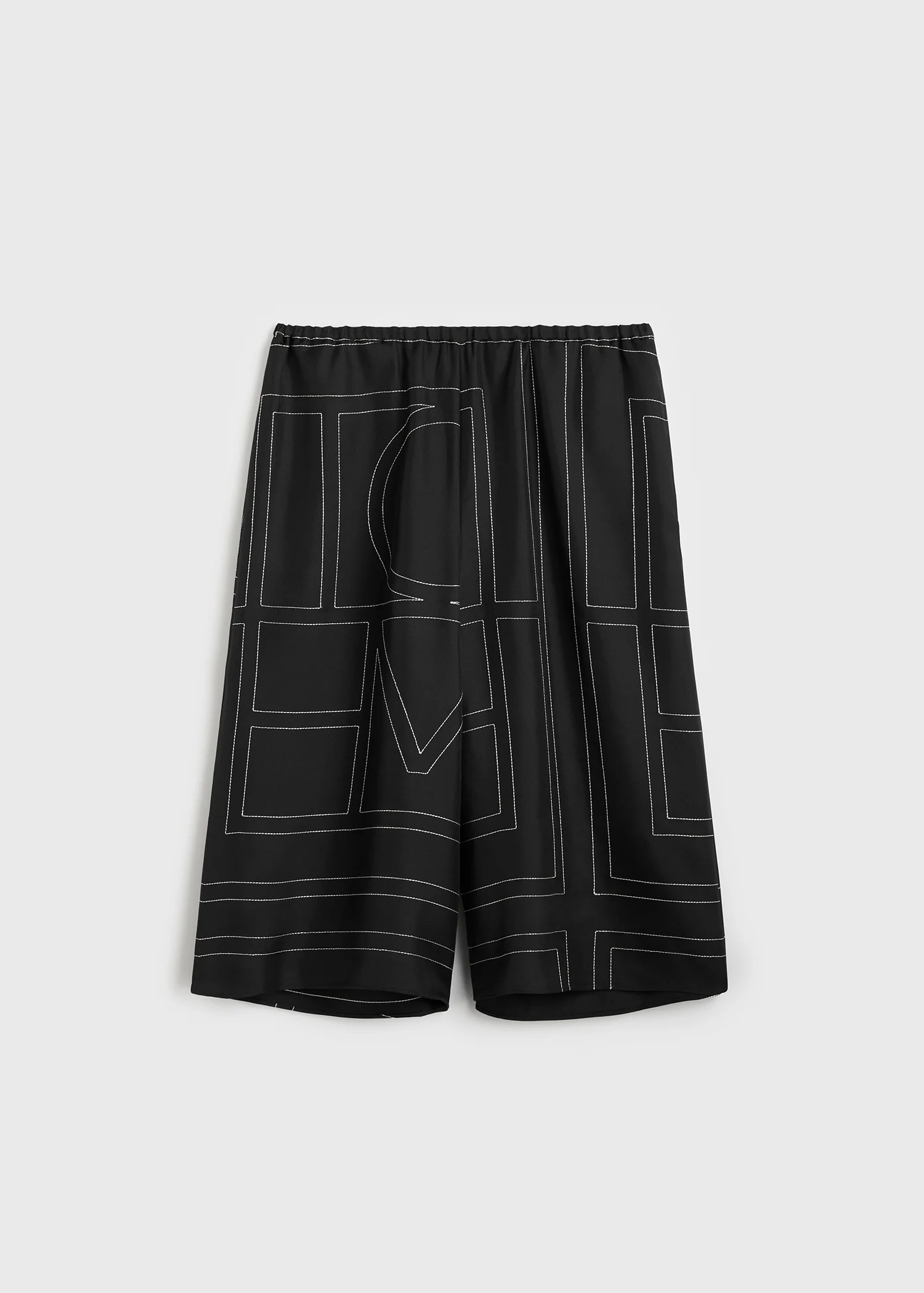 Monogram silk pj culottes black - Image 6