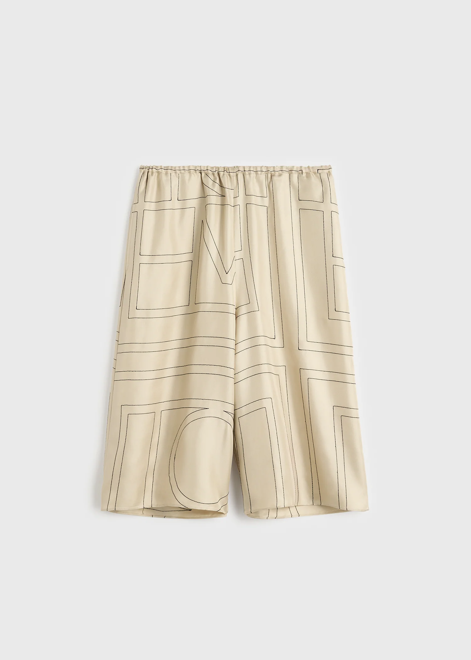 Monogram silk pj culottes ivory - Image 5