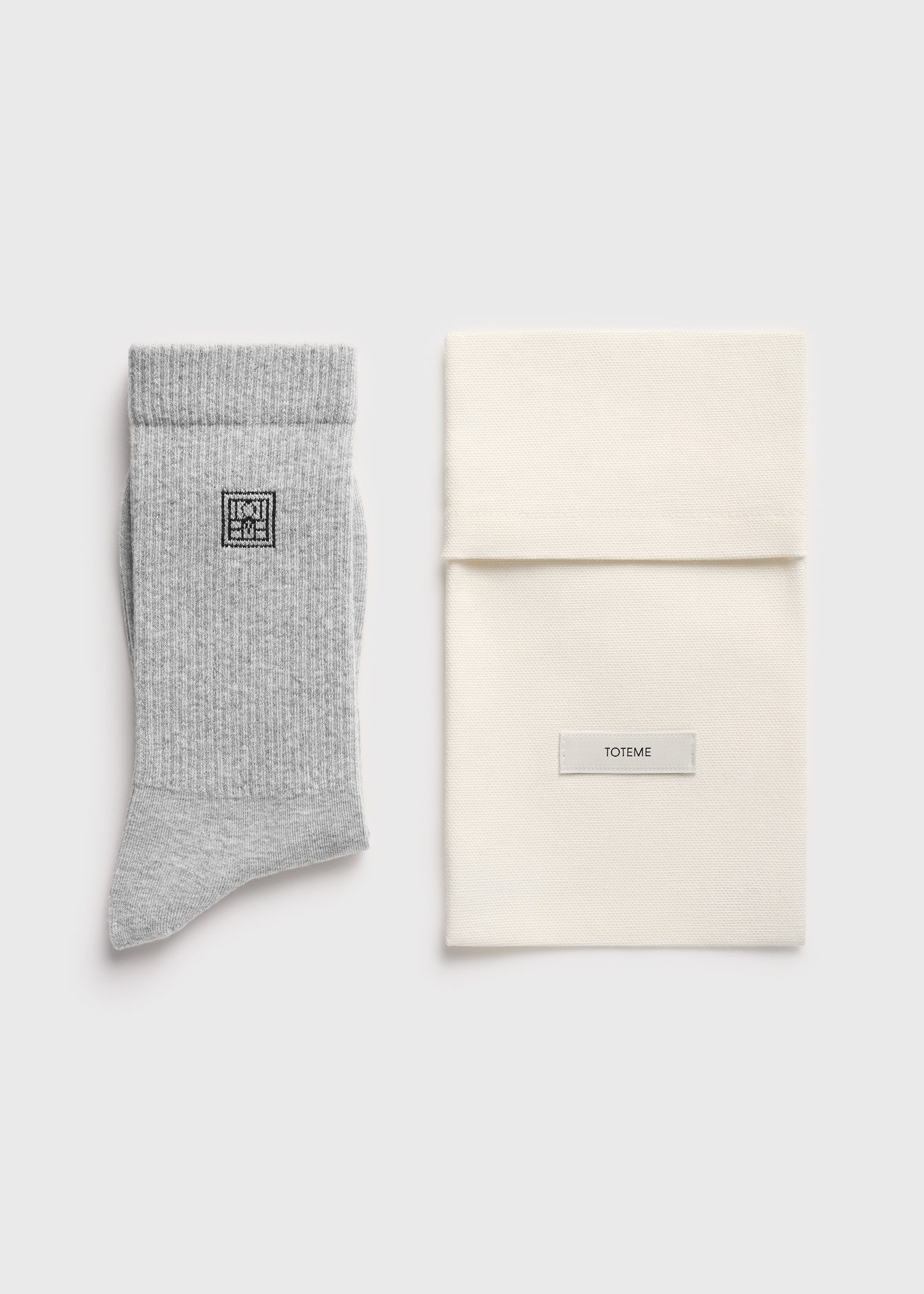 Monogram socks light grey - Image 2