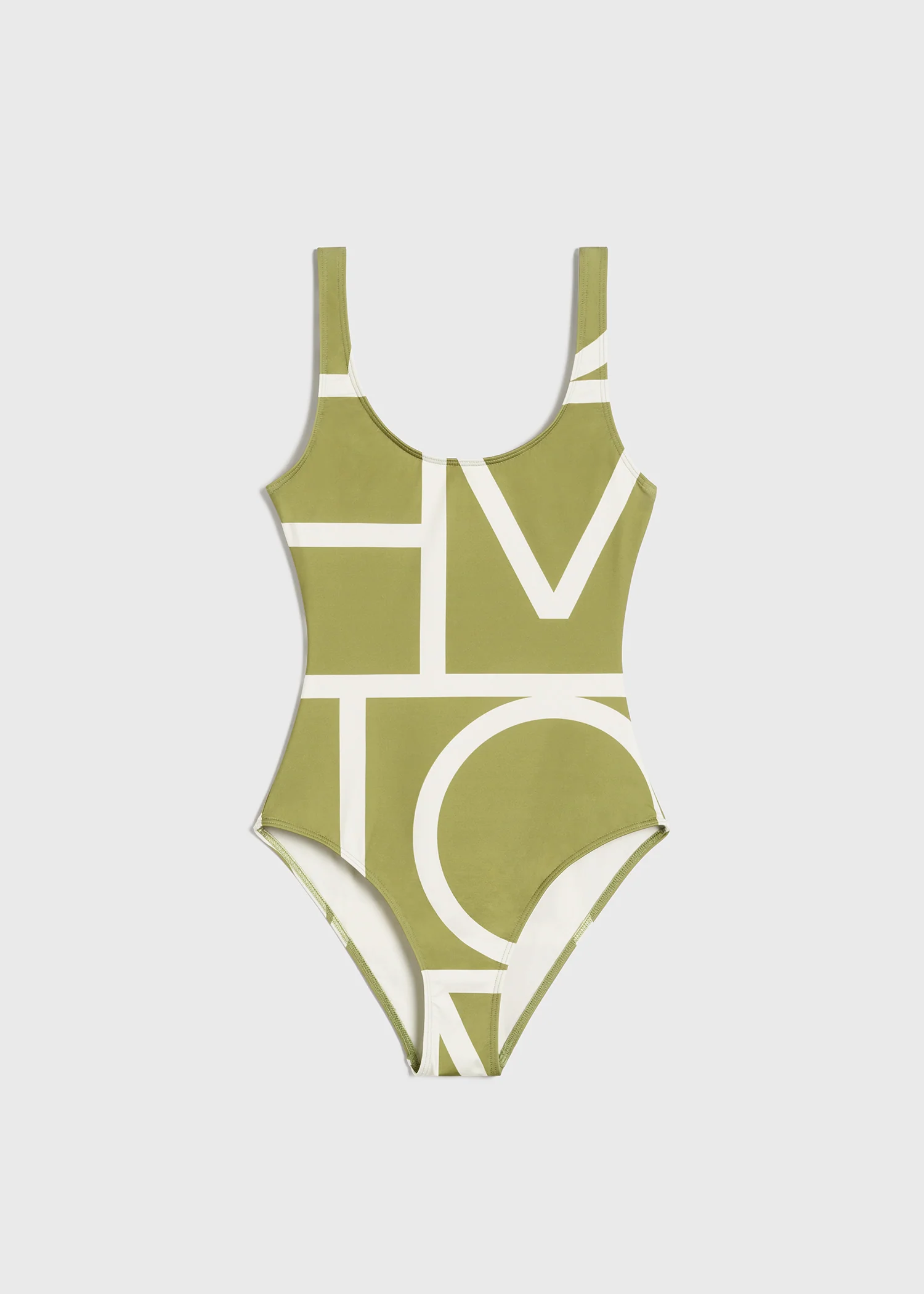 Monogram swimsuit melon/ecru - Image 6