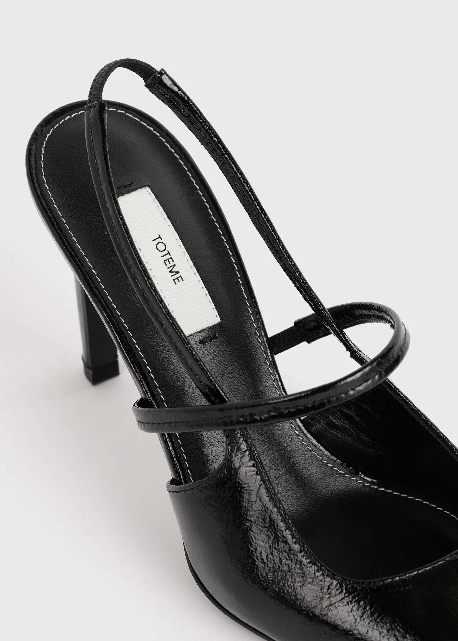 Naplack stiletto slingbacks black - Image 5