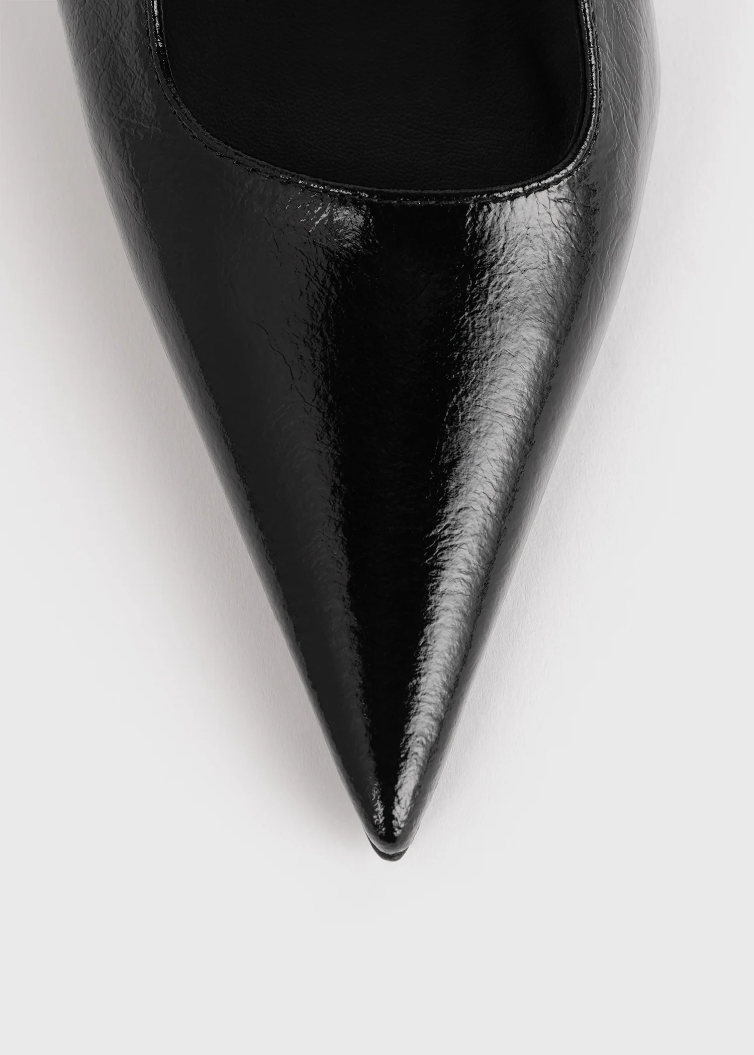 Naplack stiletto slingbacks black - Image 6