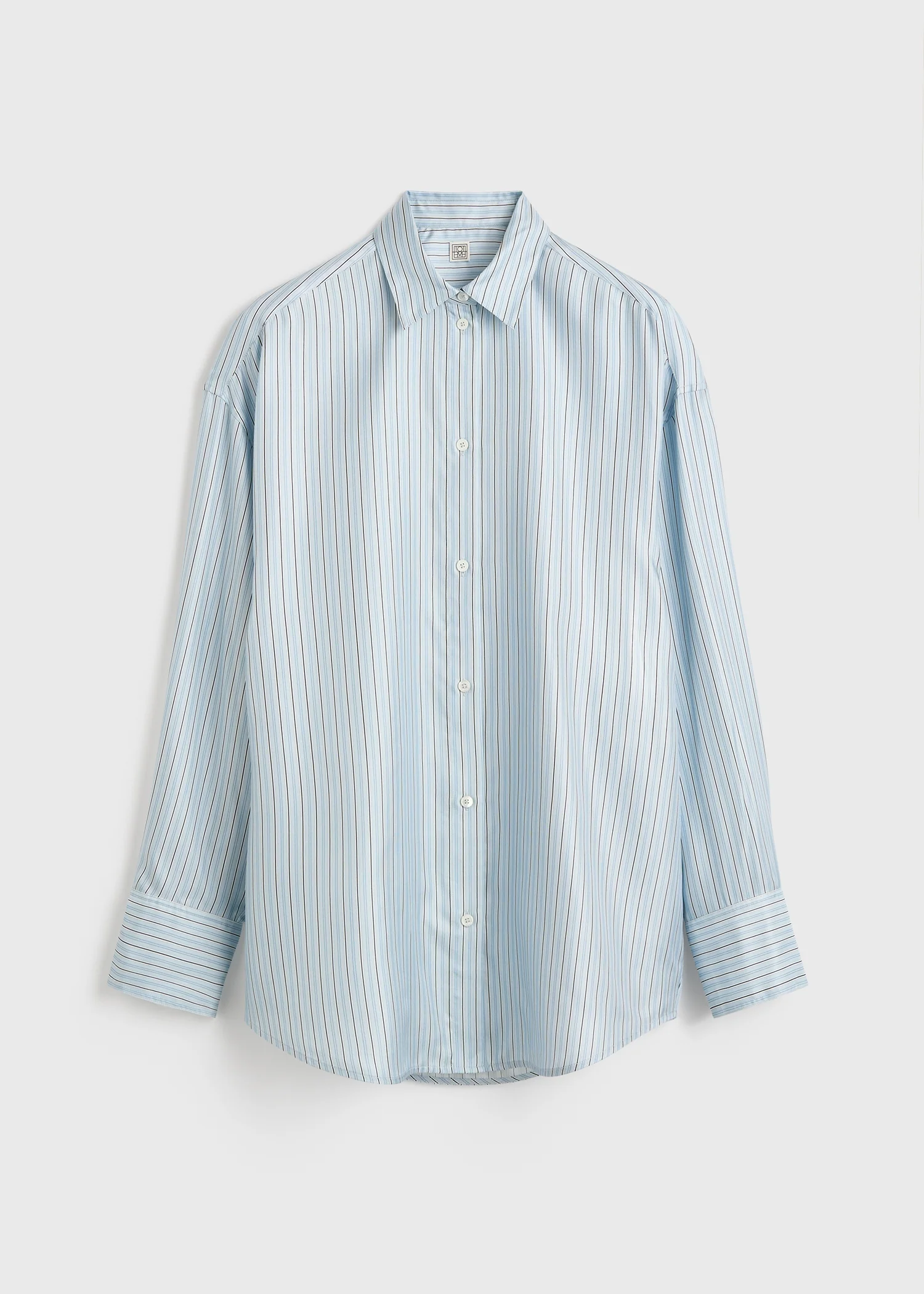 Oversized striped shirt ice/white petite - Image 6