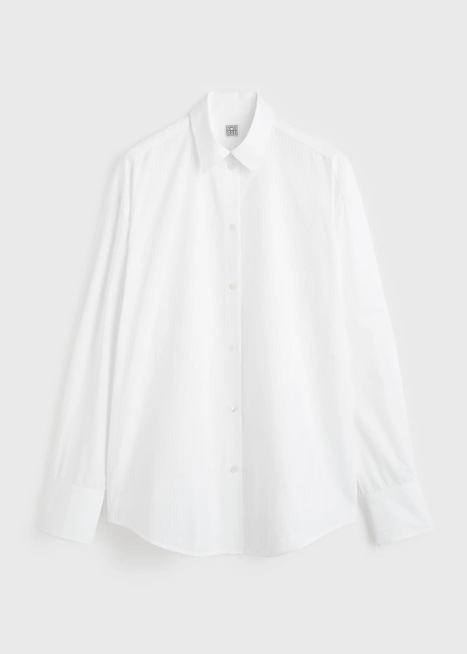 Oversized striped shirt white - Image 5