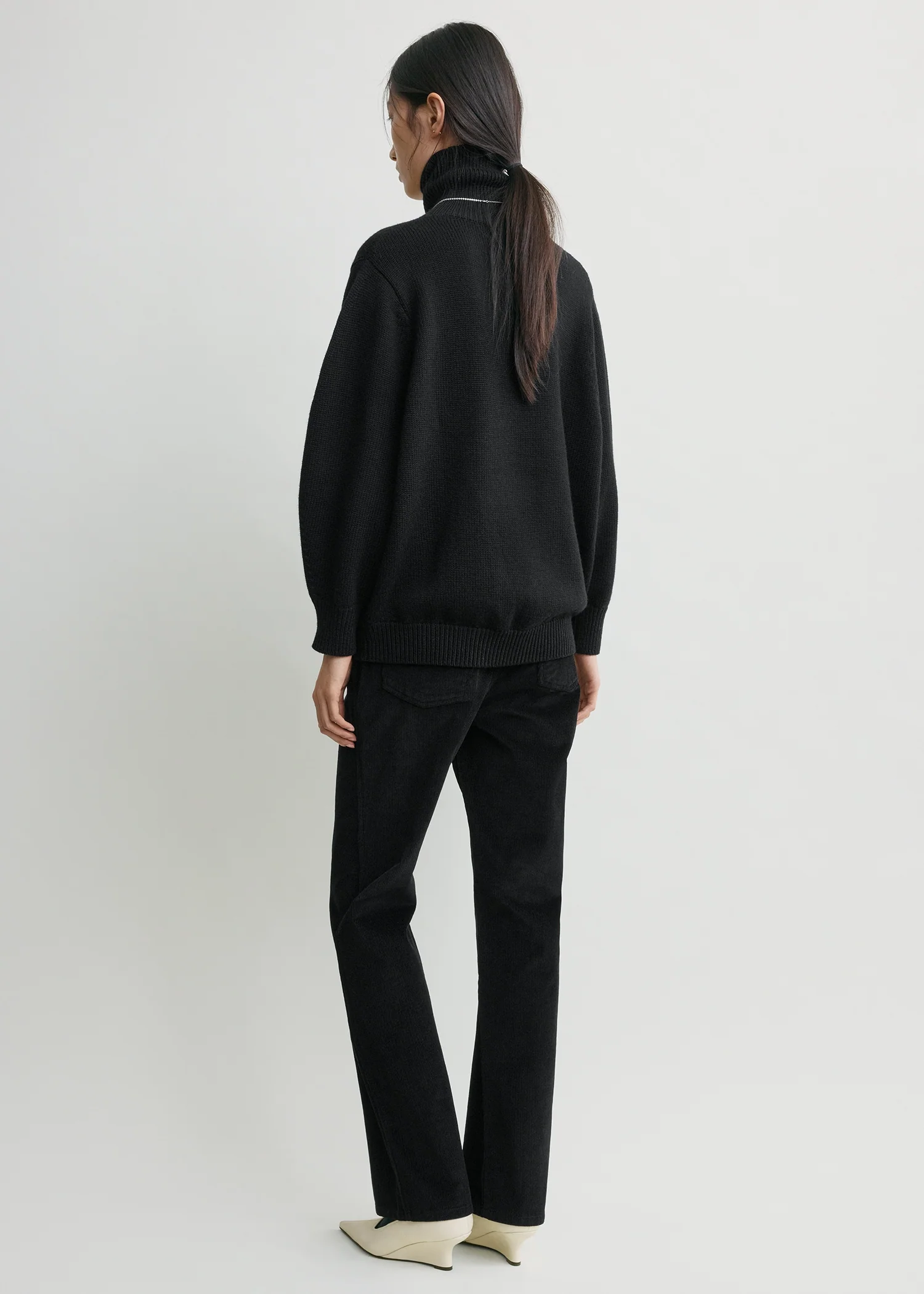 Oversized turtleneck black - Image 3