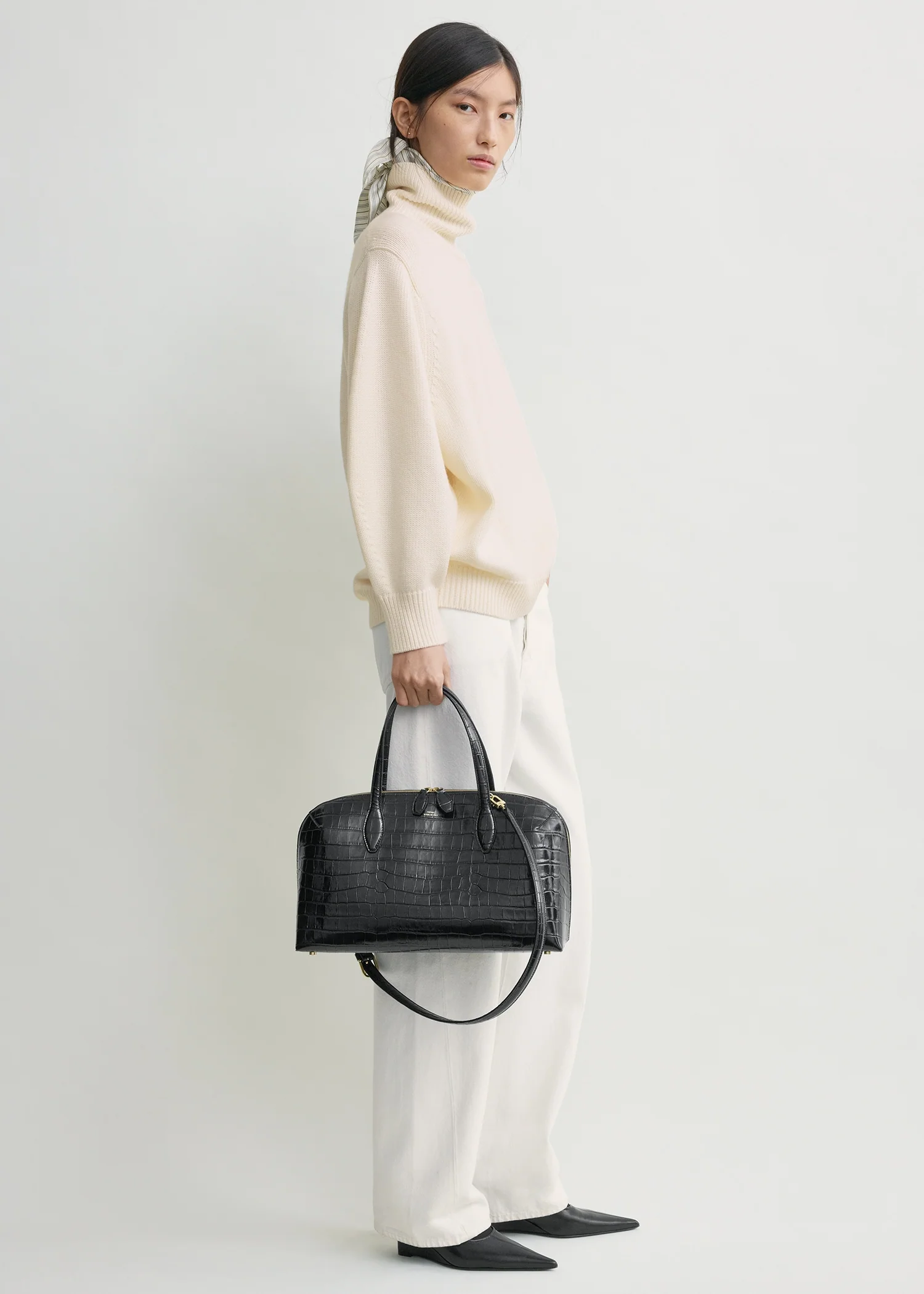 Oversized turtleneck ecru - Image 2