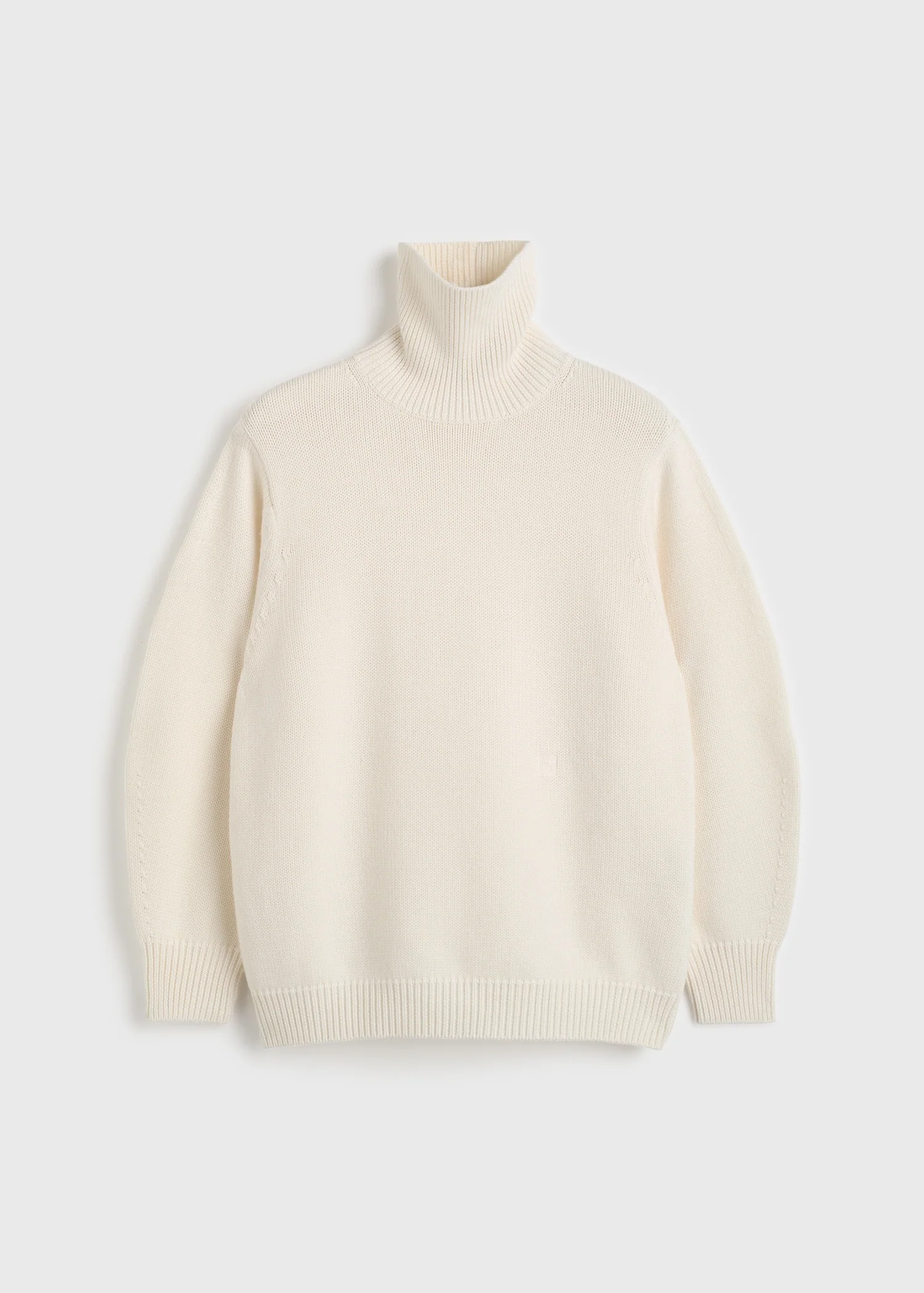 Oversized turtleneck ecru - Image 5