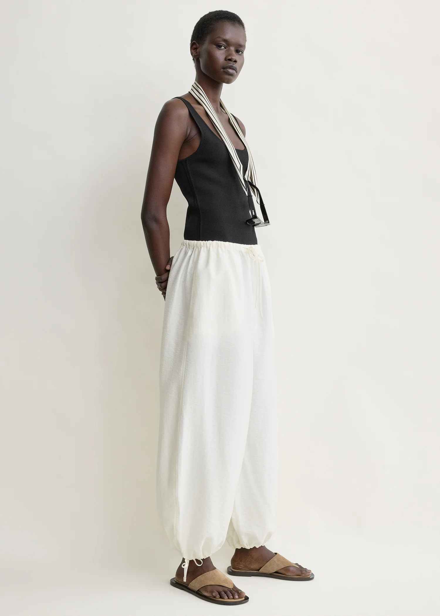 Parachute trousers off-white - Image 2