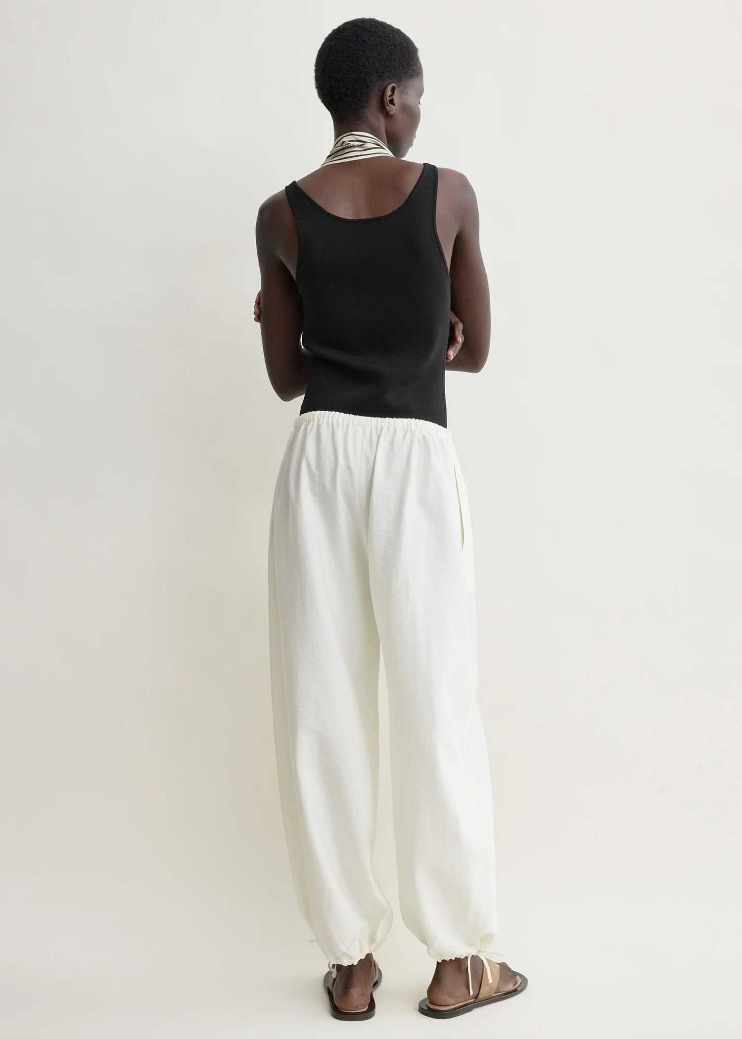 Parachute trousers off-white - Image 3