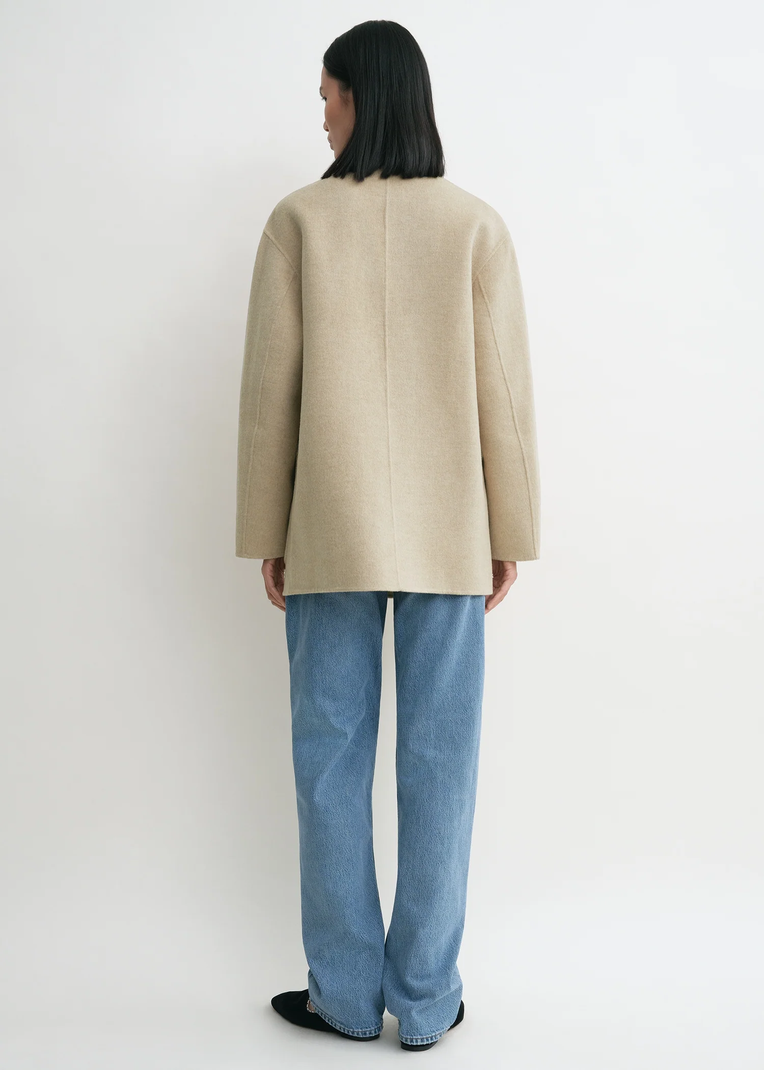 Patch pocket doublé jacket fawn melange - Image 3