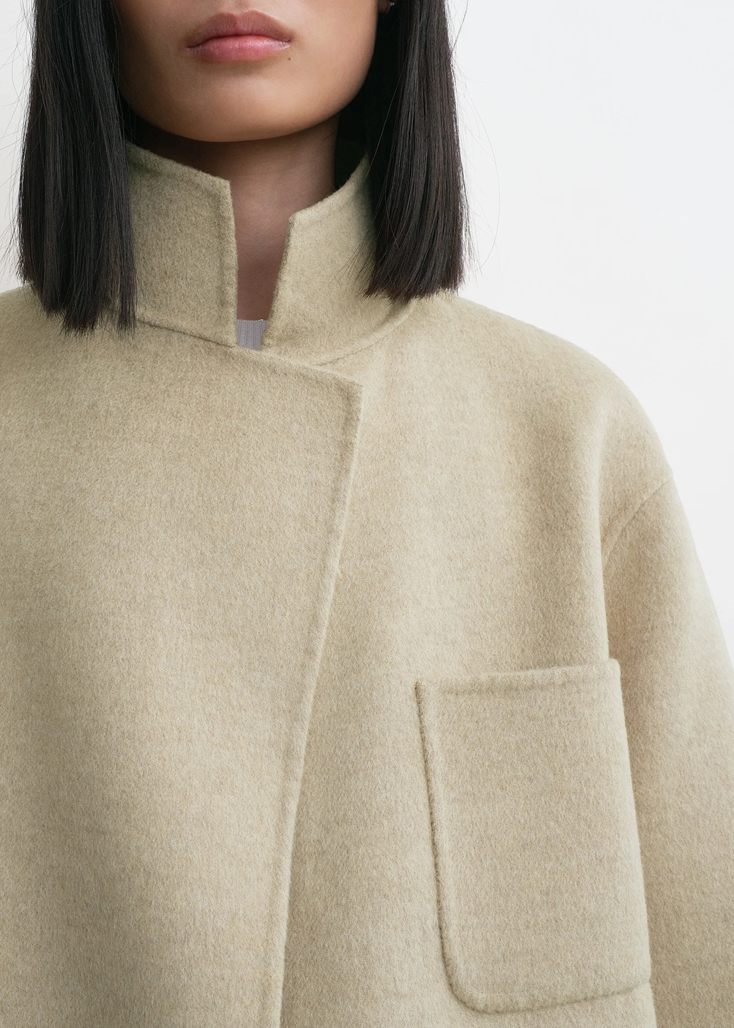 Patch pocket doublé jacket fawn melange - Image 5