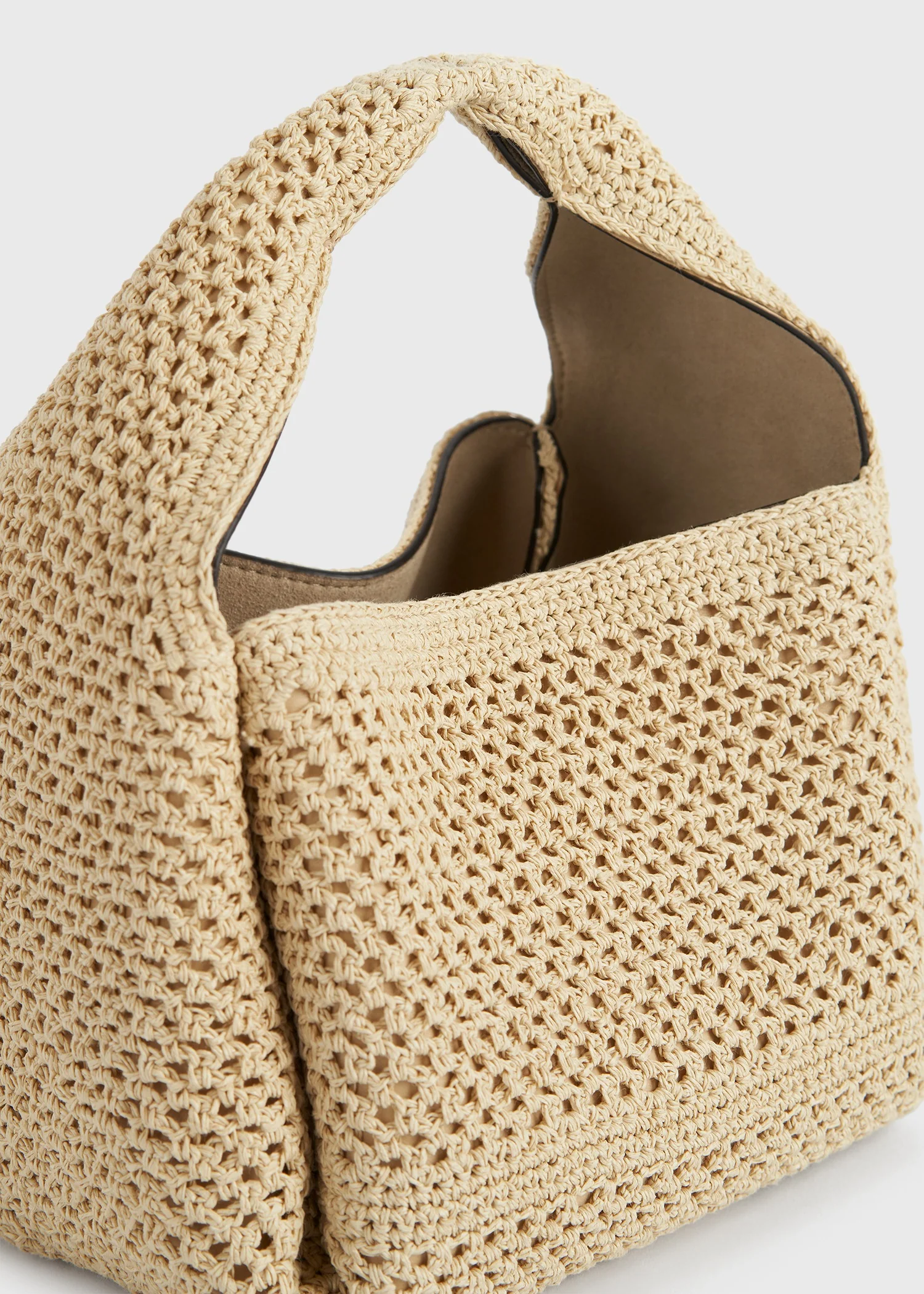 Petite crochet bucket bag vanilla - Image 4