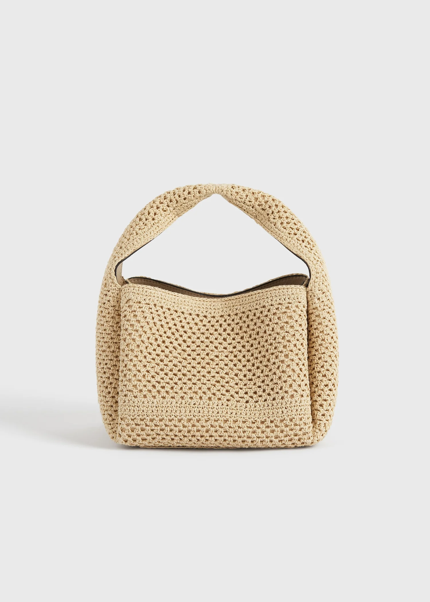 Petite crochet bucket bag vanilla - Image 9