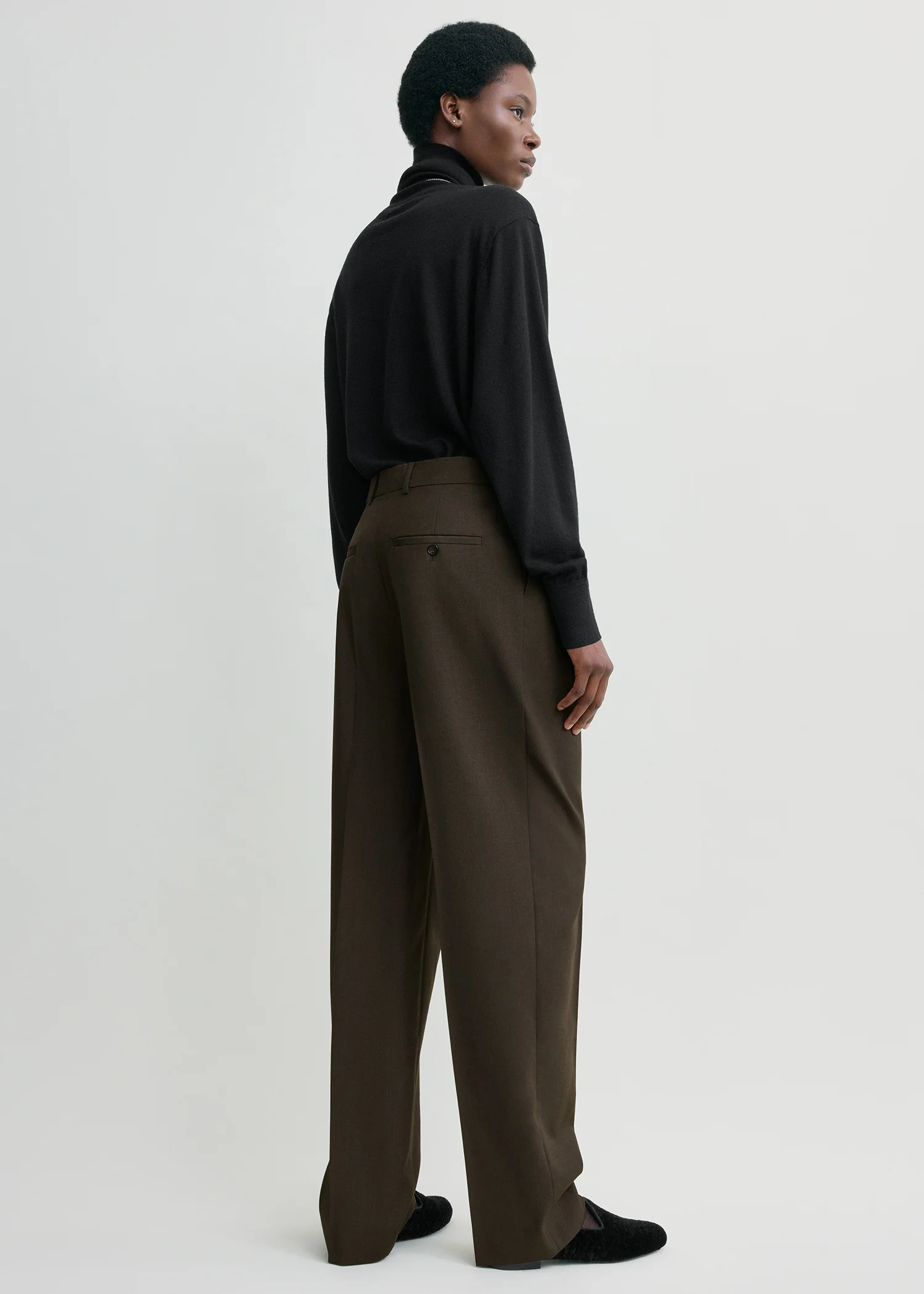Pleat trousers pepper - Image 3