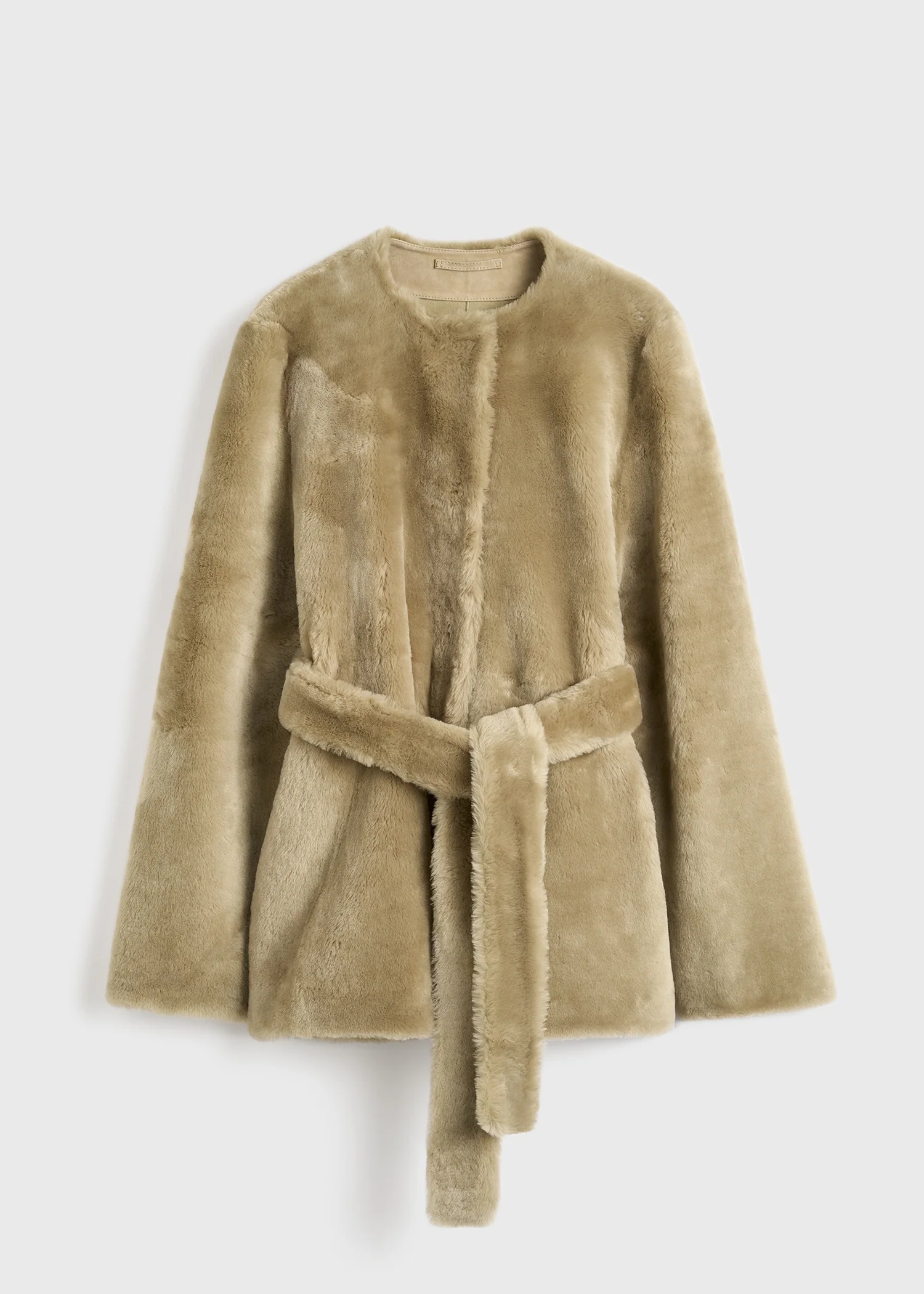 Plush shearling jacket rye - Image 6