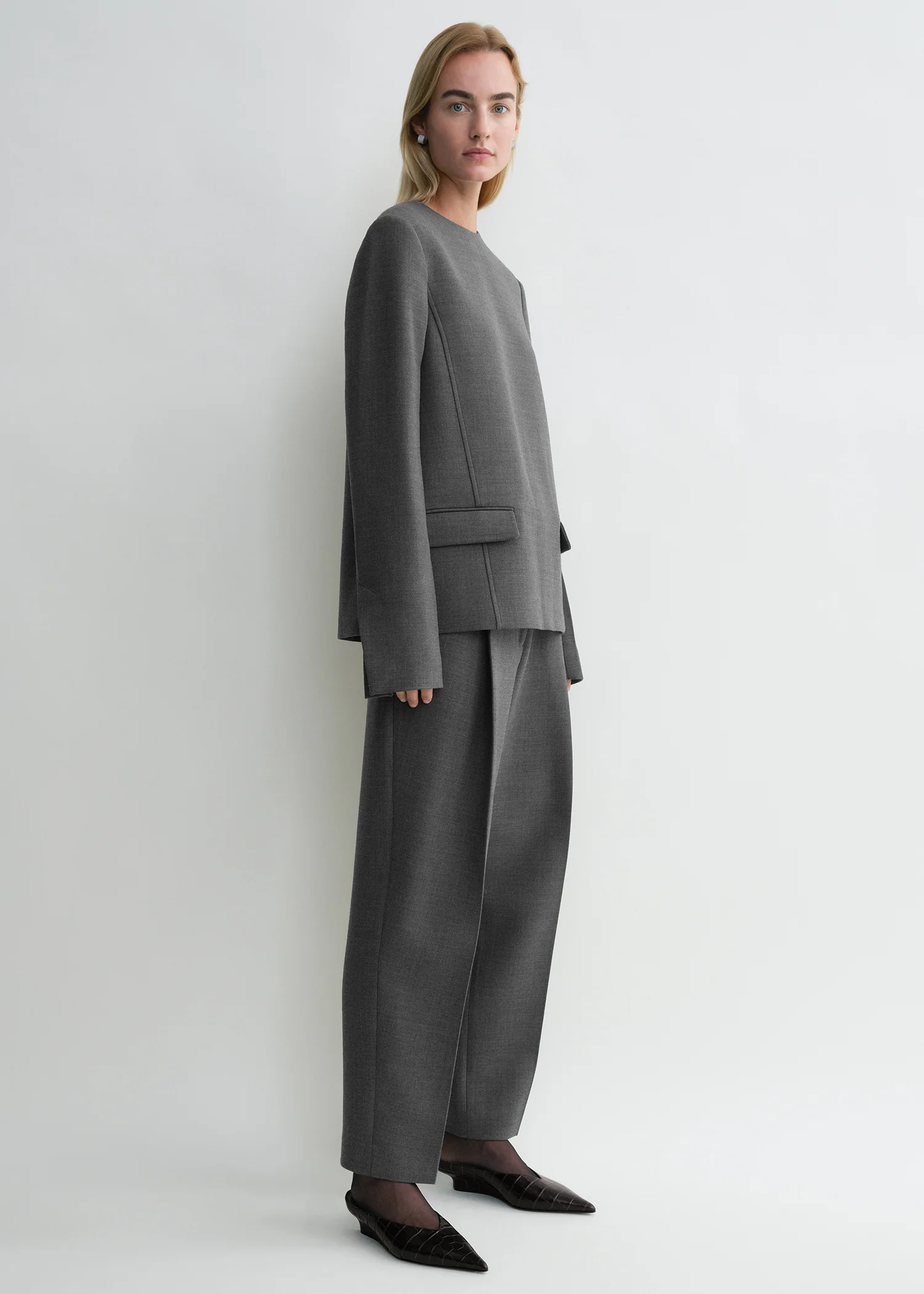 Pocket top grey melange - Image 2