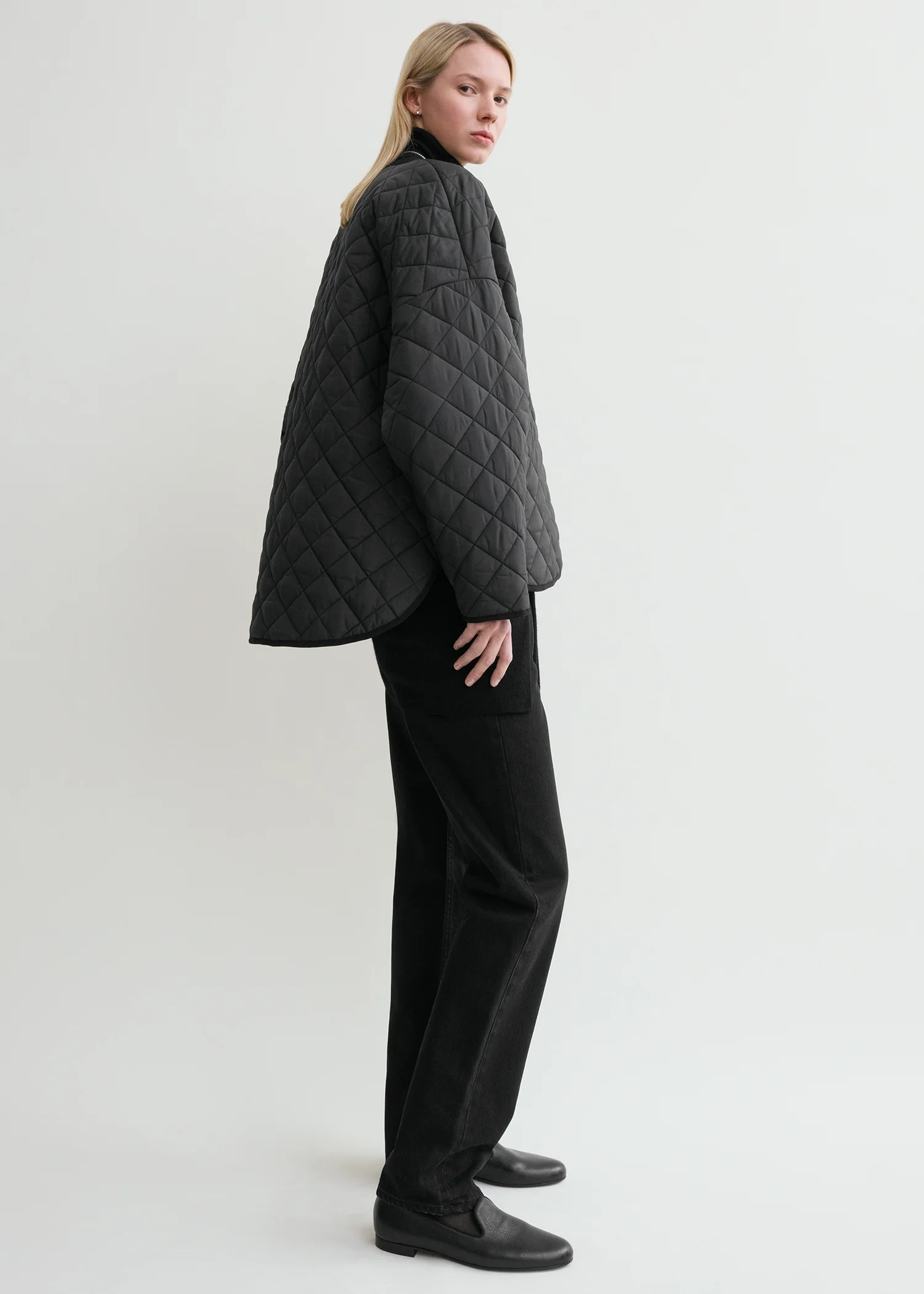 Quilted jacket black - Image 2