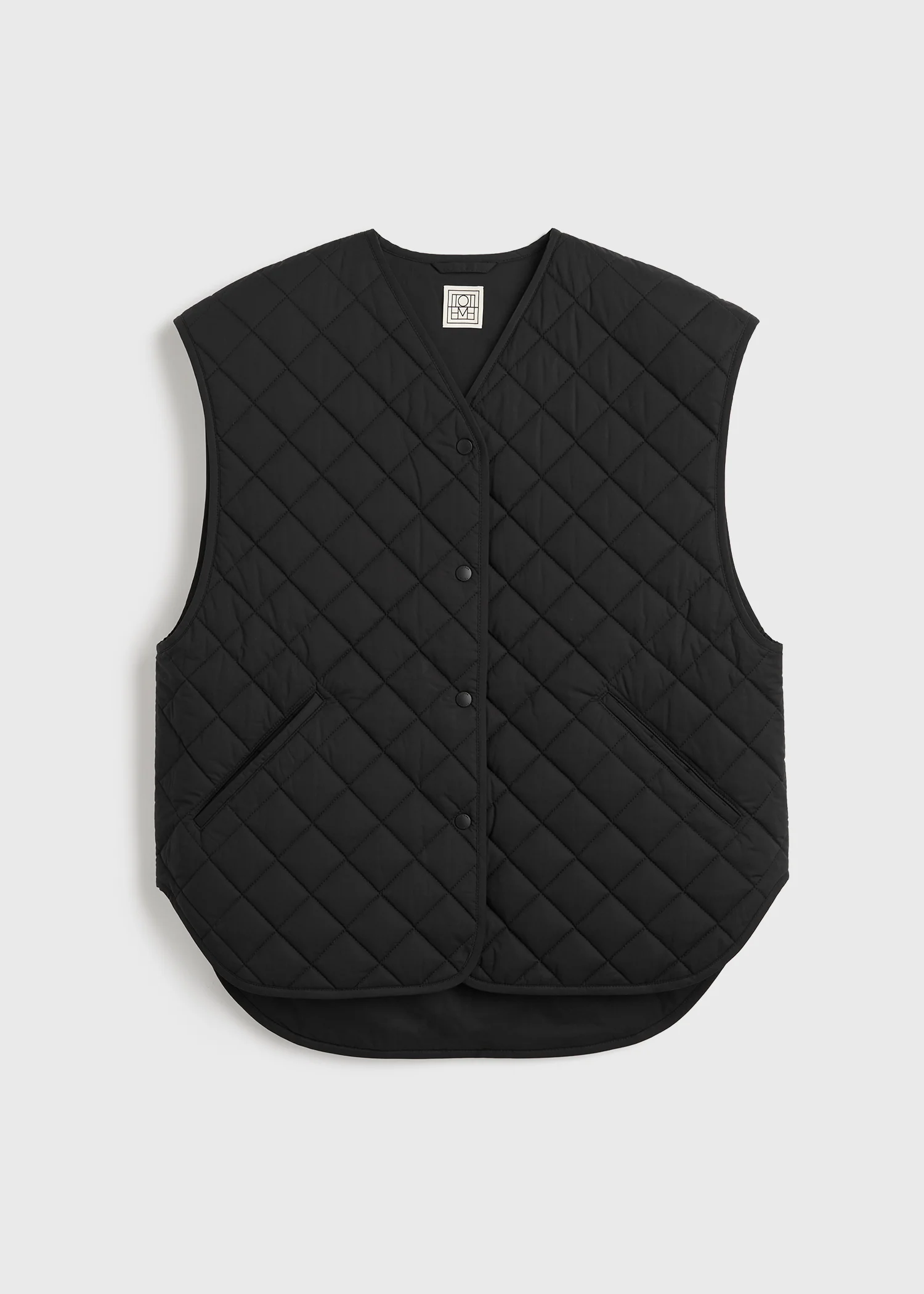 Quilted vest black - Image 5