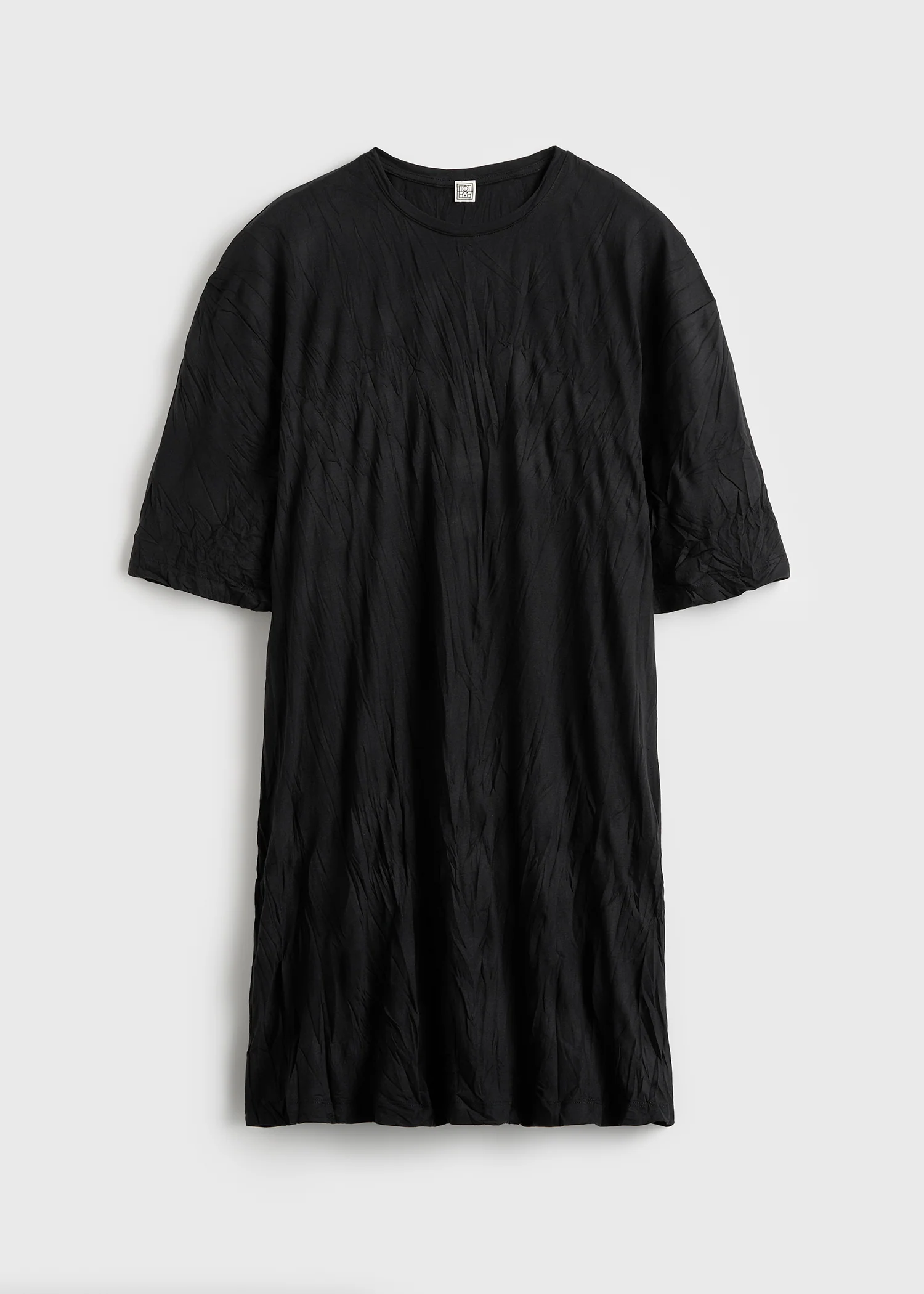 Relaxed tee dress black - Image 5