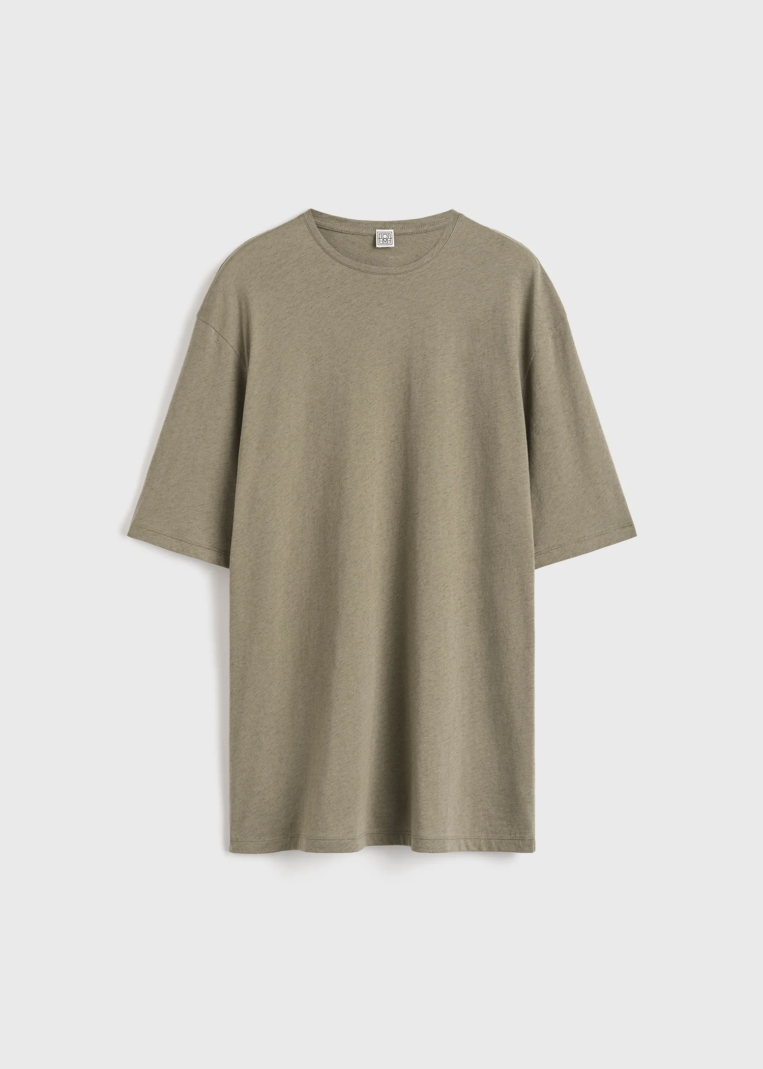 Relaxed tee dress taupe - Image 5