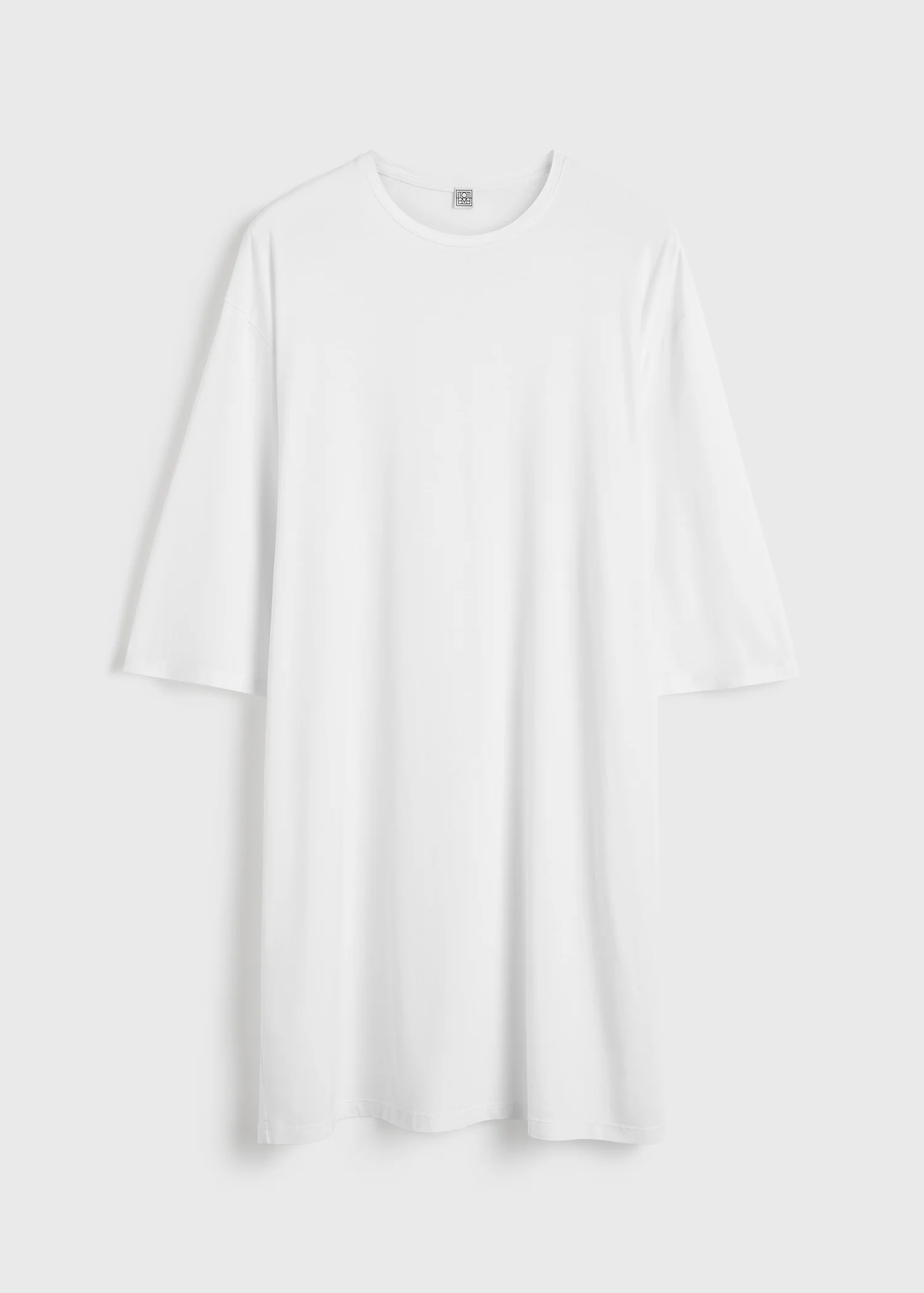 Relaxed tee dress white - Image 5