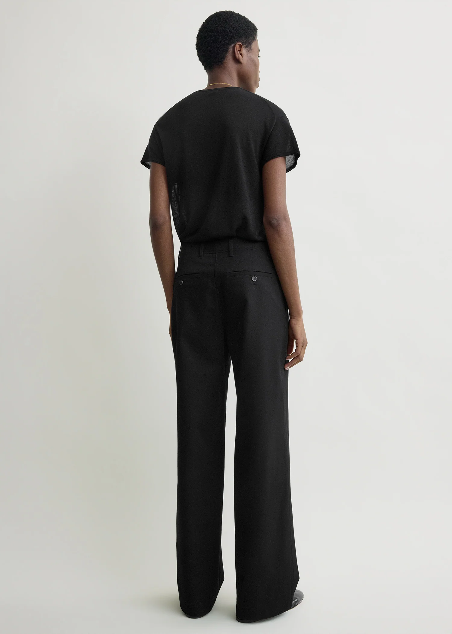 Relaxed chino trousers black - Image 3