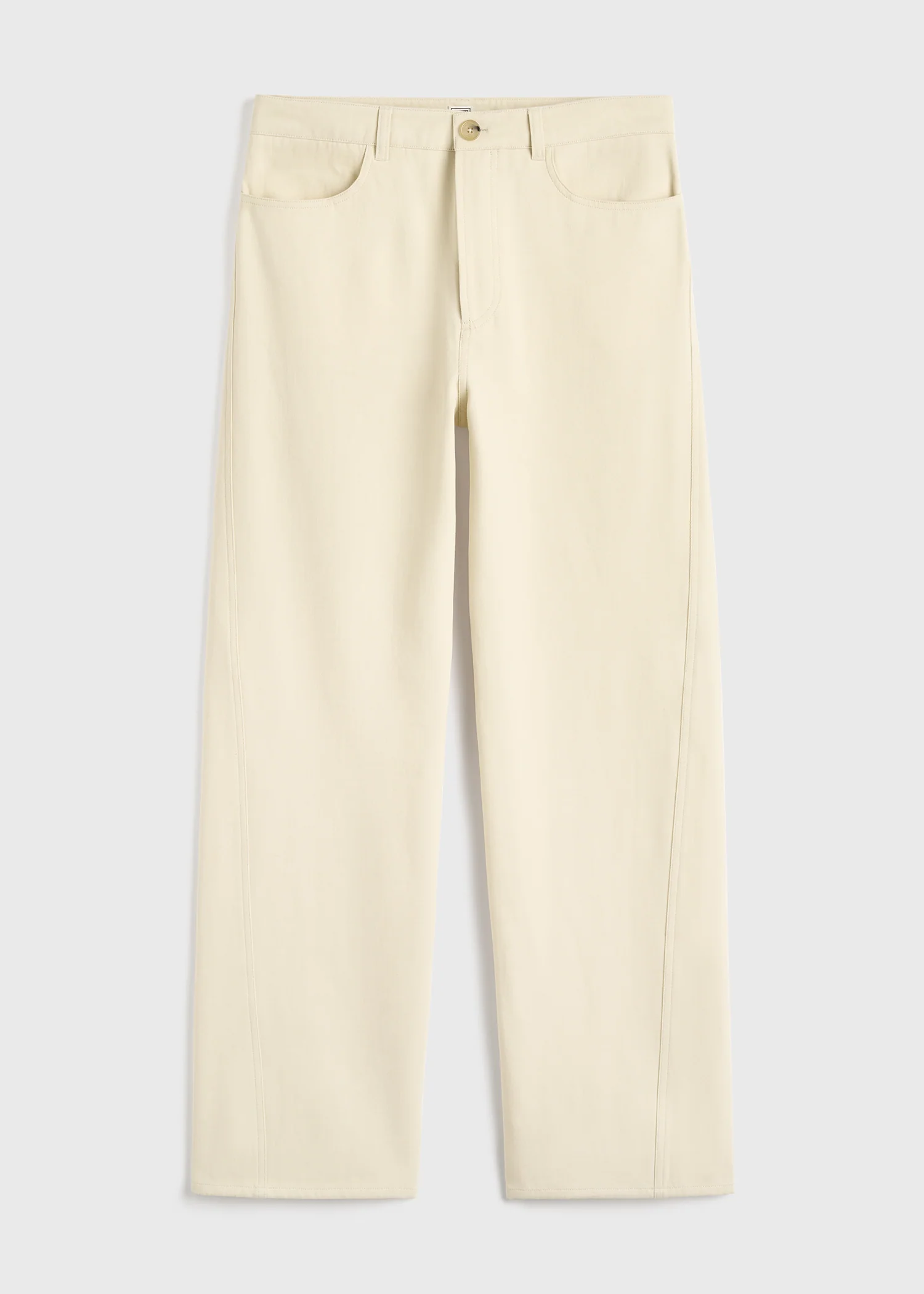 Relaxed twisted trousers sand - Image 6