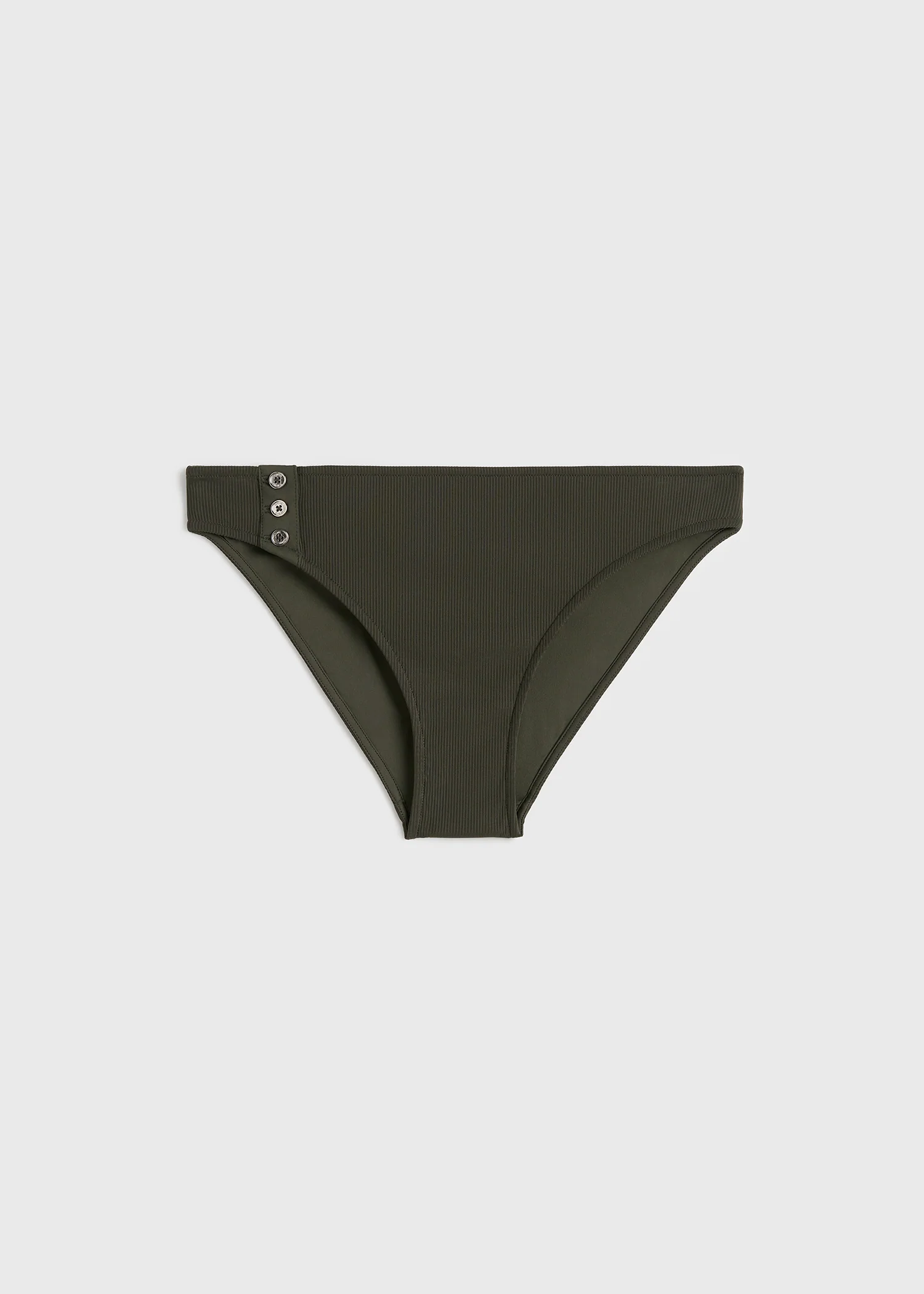 Ribbed bikini bottom dark green - Image 6