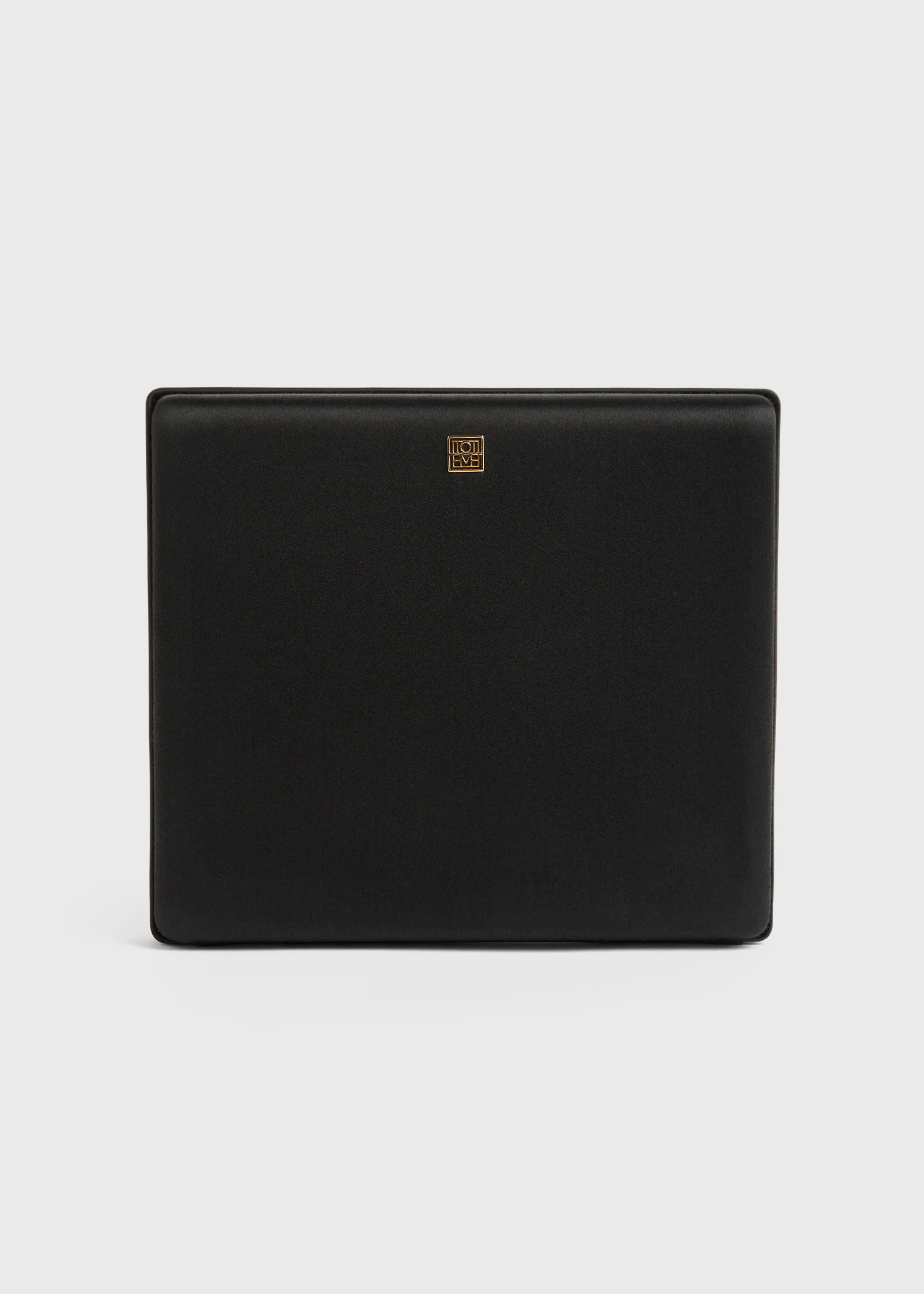 Satin box clutch black - Image 8
