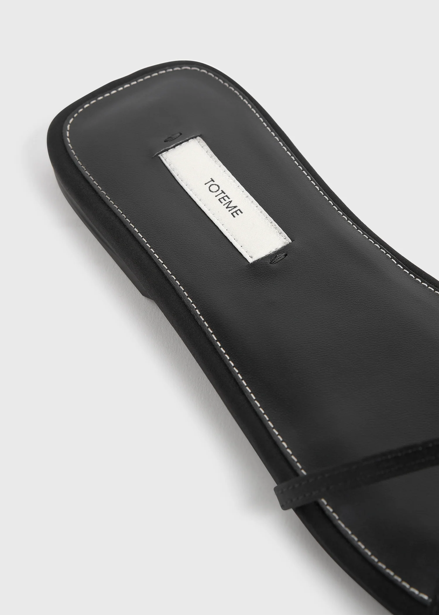 Satin crossover slides black - Image 5