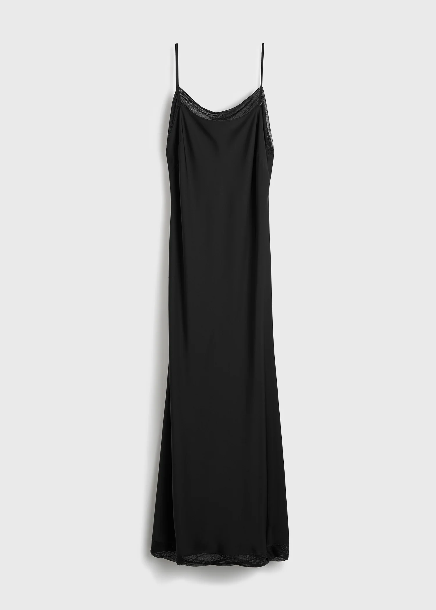 Satin slip dress black petite - Image 5